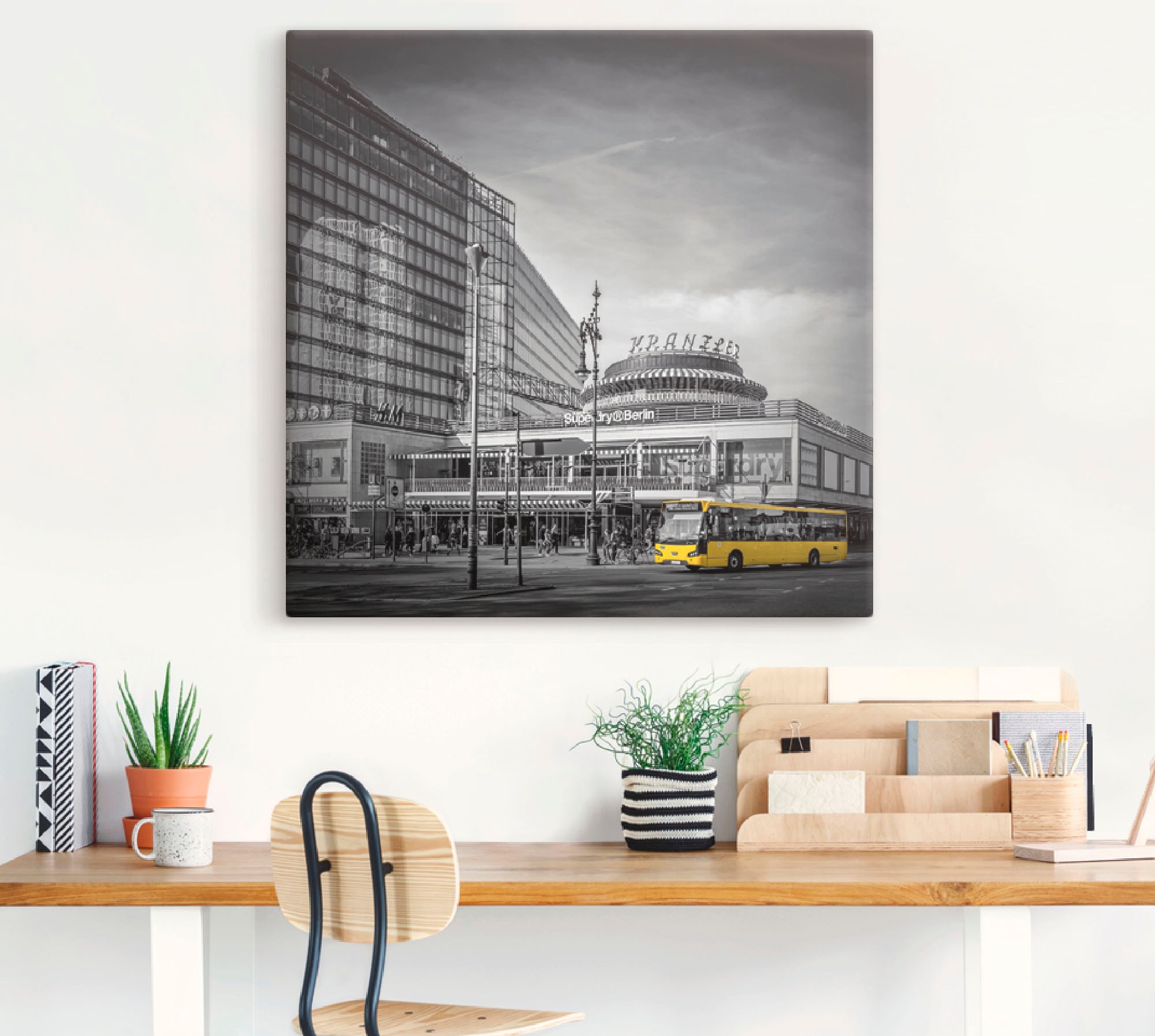 Artland Wandbild »Berlin City-West«, Deutschland, (1 St.), als Alubild, Outdoorbild, Leinwandbild in verschied. Größen