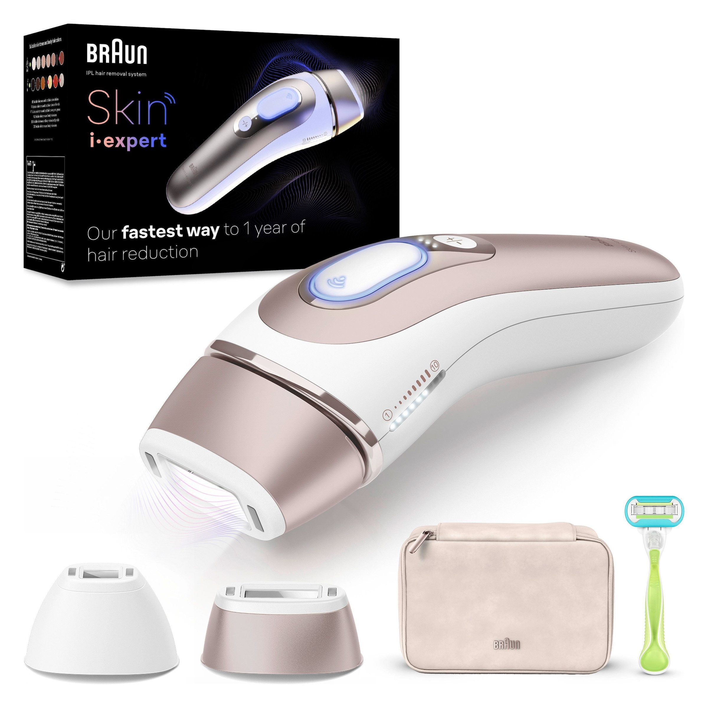 Braun IPL-Haarentferner »Smart Skin i·expert PL7147«, 2 Aufsätze für Gesicht & Körper, Venus...