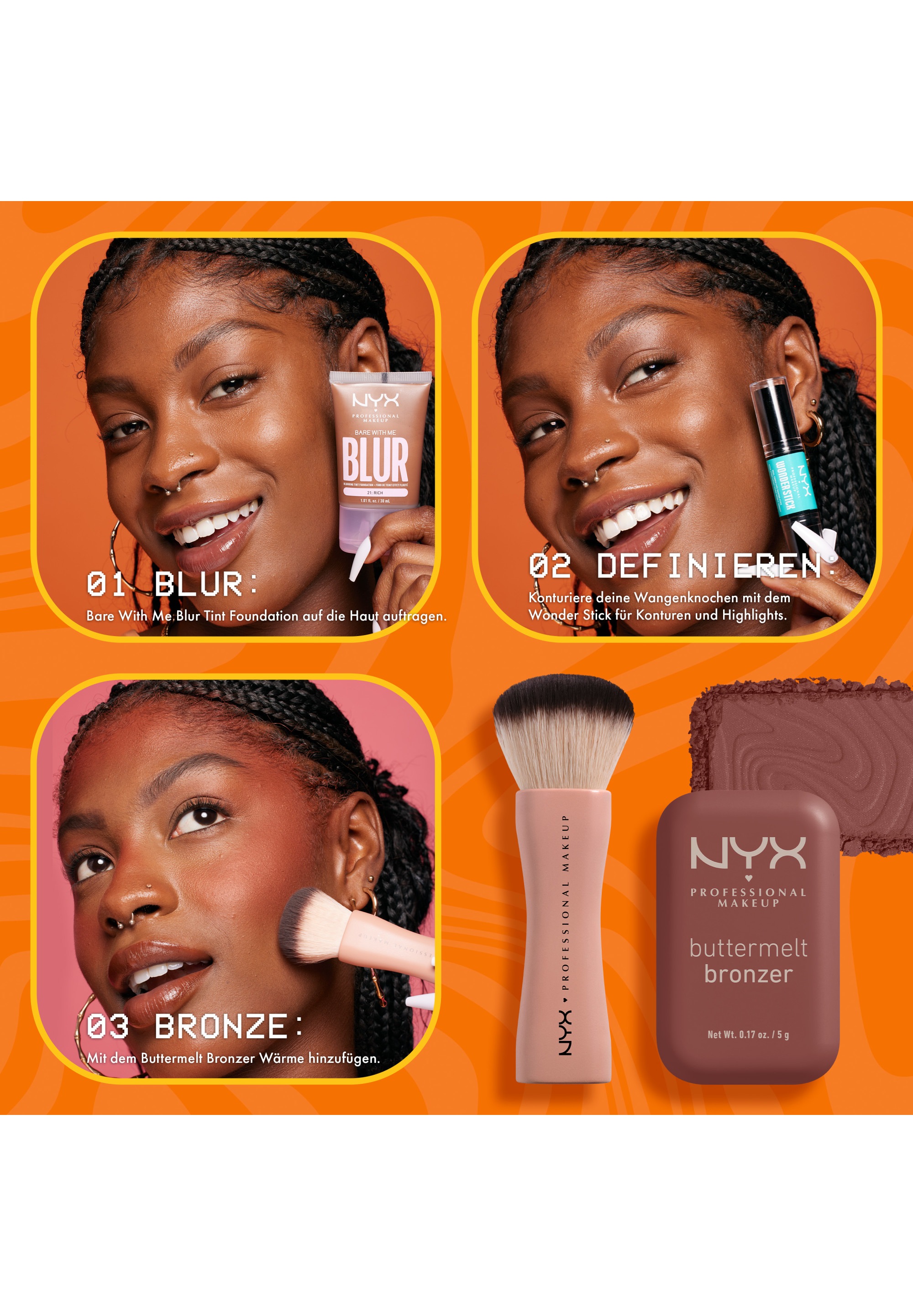 NYX Bronzer »Buttermelt Bronze Bronzer« für einen natürlichen Glow, der den ganzen Tag lang hält