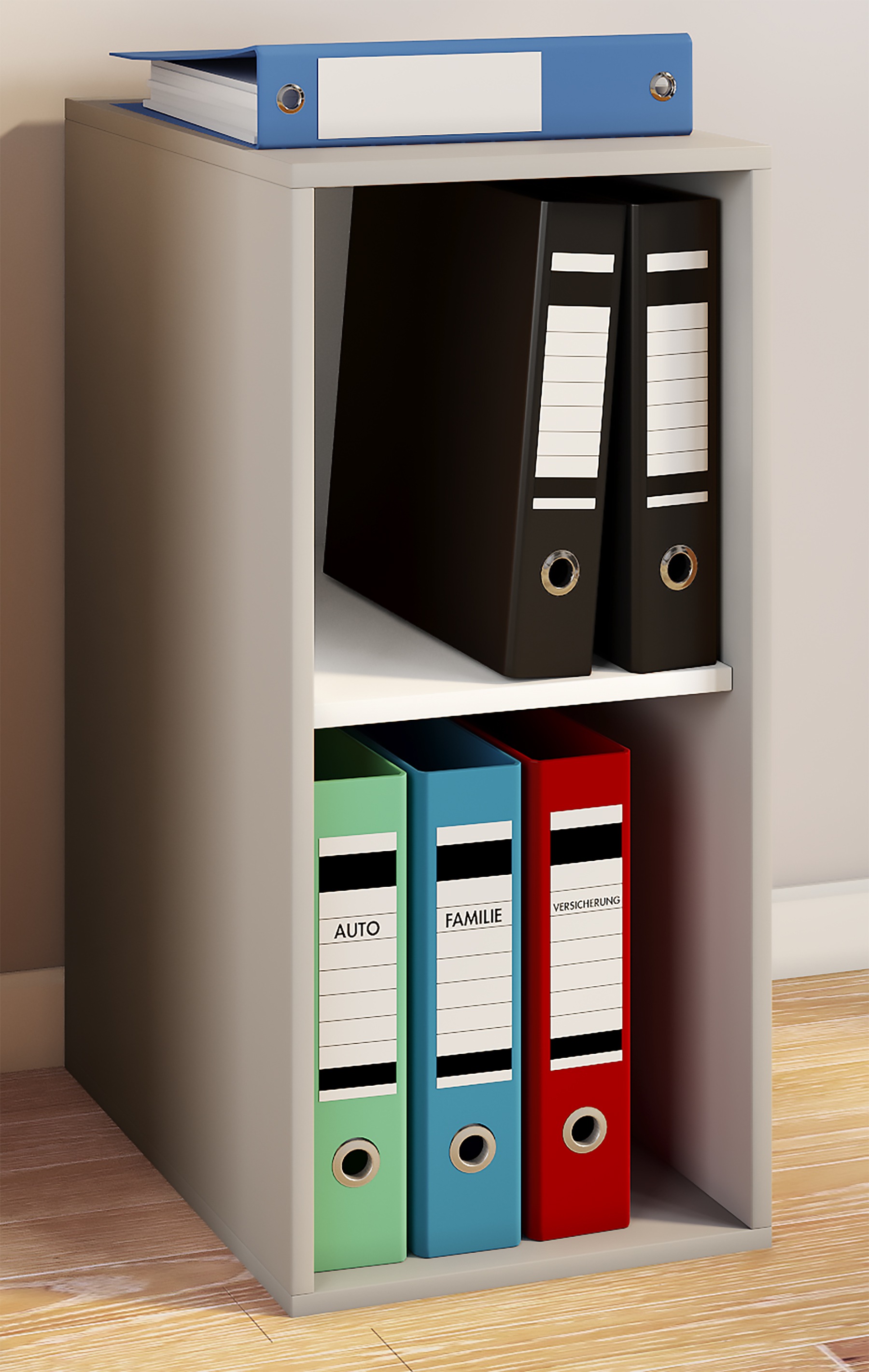 VCM Bücherregal »Holz Büro Regal Bücher Ordner Aktenregal Lona l 2f«
