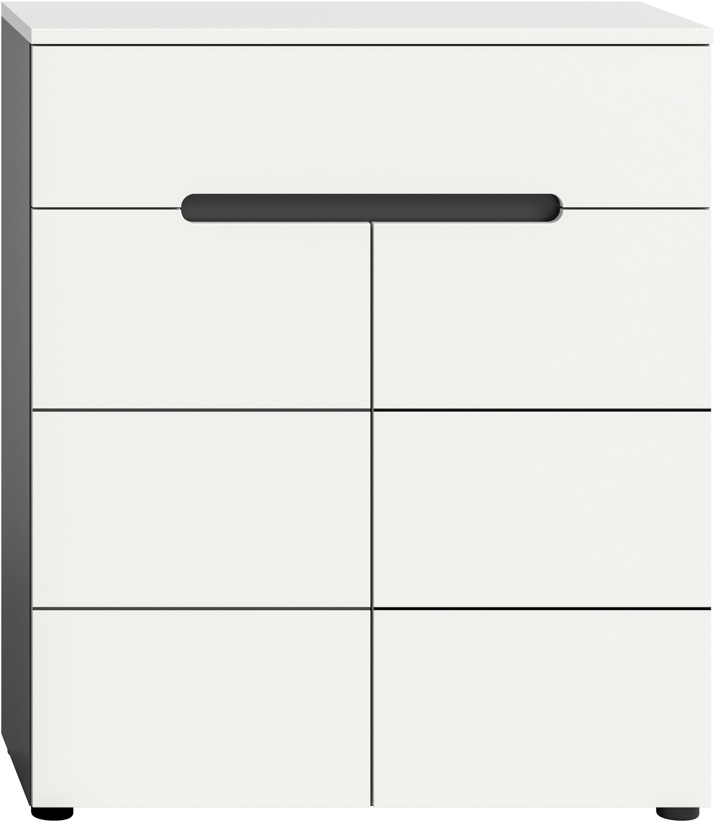 Home affaire Schuhkommode »REHAT, TOPSELLER!, Breite 80cm, 2 Türen, 1 Schubkasten, 4 Fächer« in verschiedenen Farben erhältlich, Platz für ca. 12 Paar Schuhe, 1 Stk. tlg. Schuhschrank, Kommode, Garderobenschrank, Anrichte, Sideboard