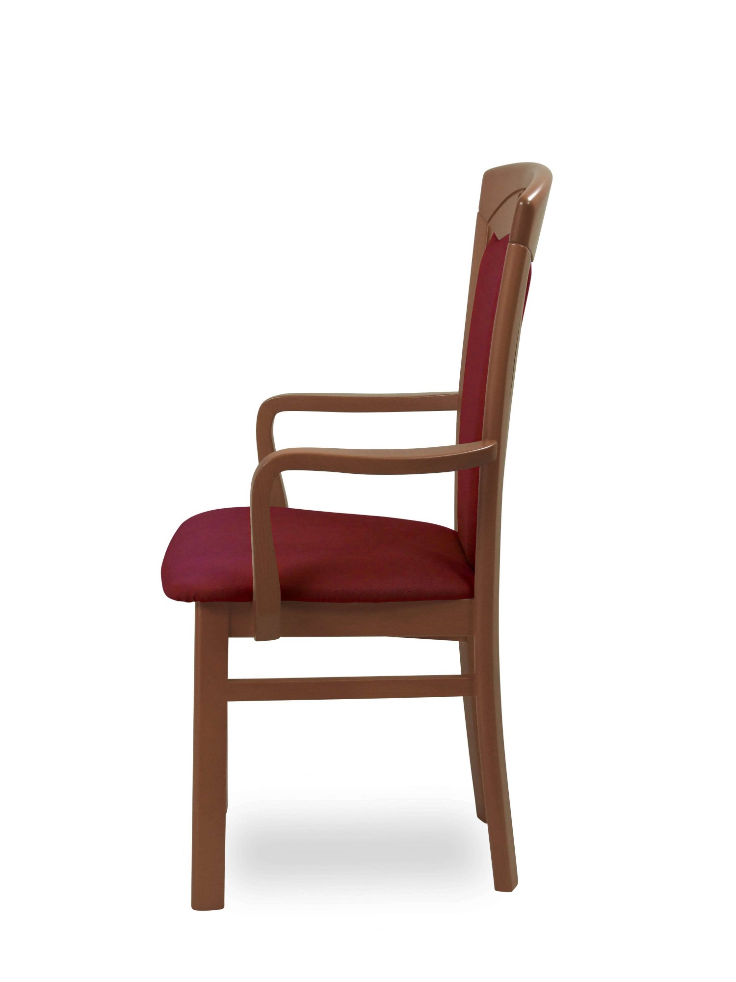 Home affaire Esszimmerstuhl »FERDI, Armlehnstuhl, Made in Italy, Massivholz« () 1 Stk.Bezug Feinstruktur (wasser-und fleckabweisend) oder Struktur