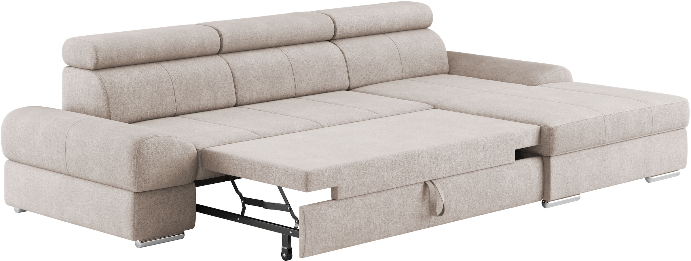 sit&more Ecksofa »Broadway L-Form«, inklusive Kopfteilverstellung, wahlweise mit Bettfunktion