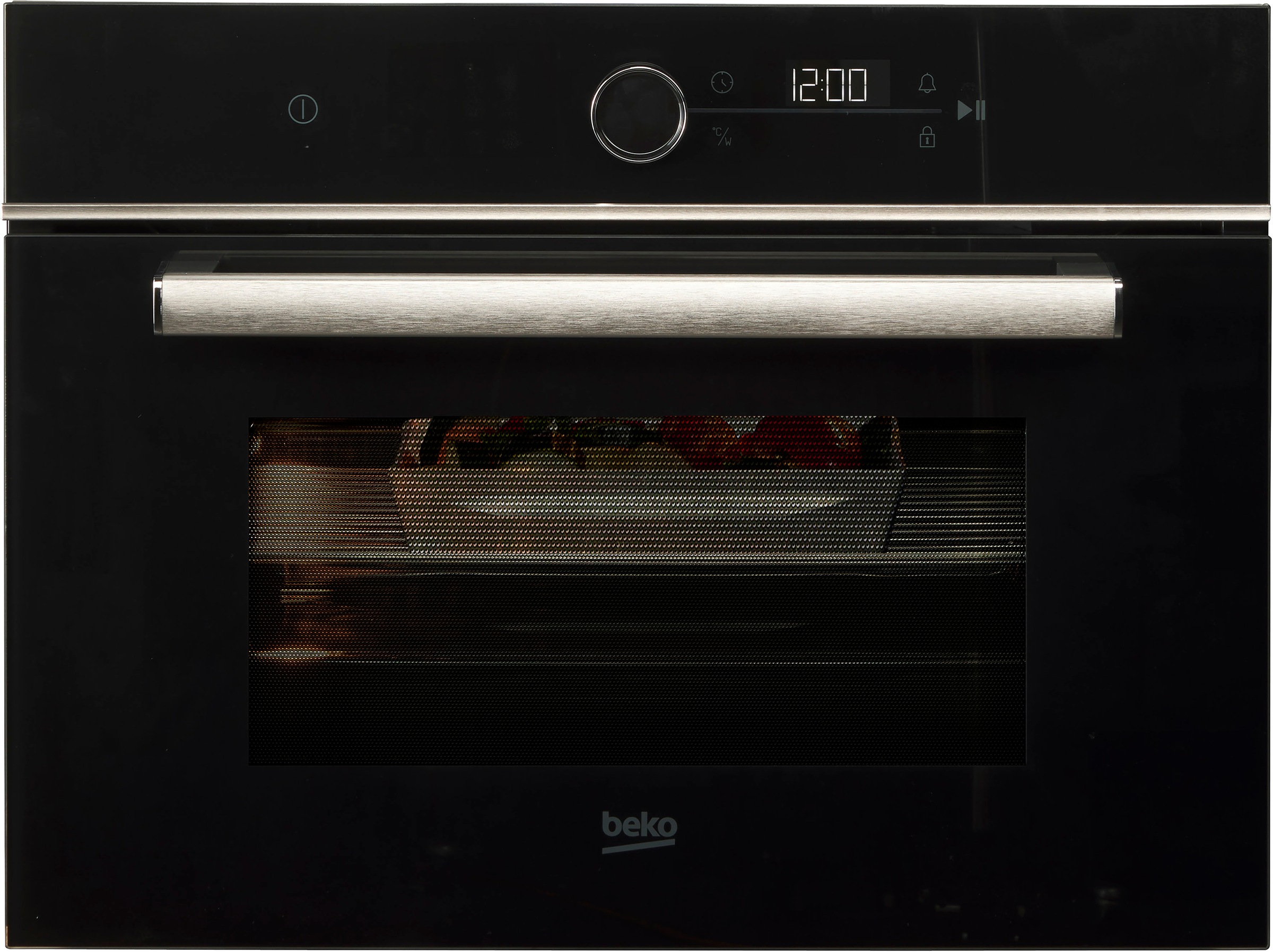 BEKO Backofen mit Mikrowelle  »BBCW13400X 775808921«, mit Teleskopauszug nachrüstbar