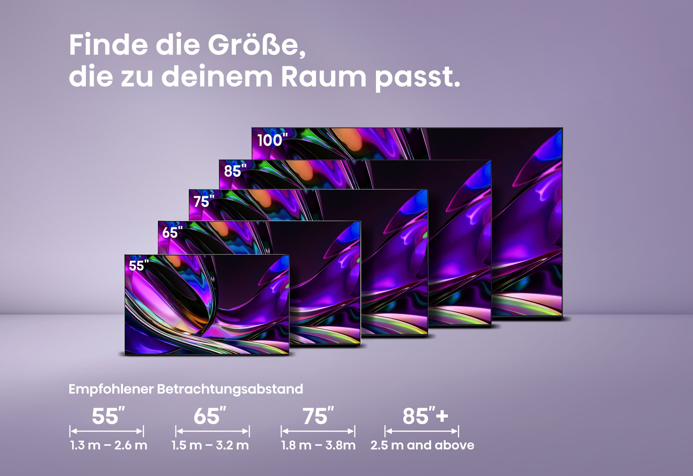Hisense Mini-LED-Fernseher »65UR8DS« 164 cm/65 ″ Smart-TV