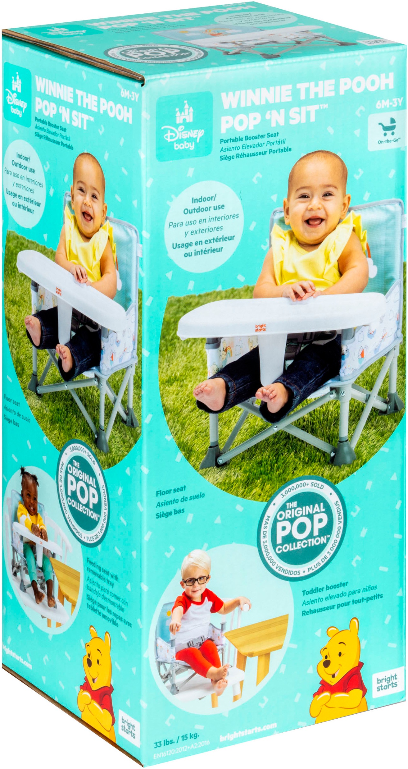 Bright Starts Tischsitz »WINNIE THE POOH Pop ‘N Sit™ Portable Booster Seat«