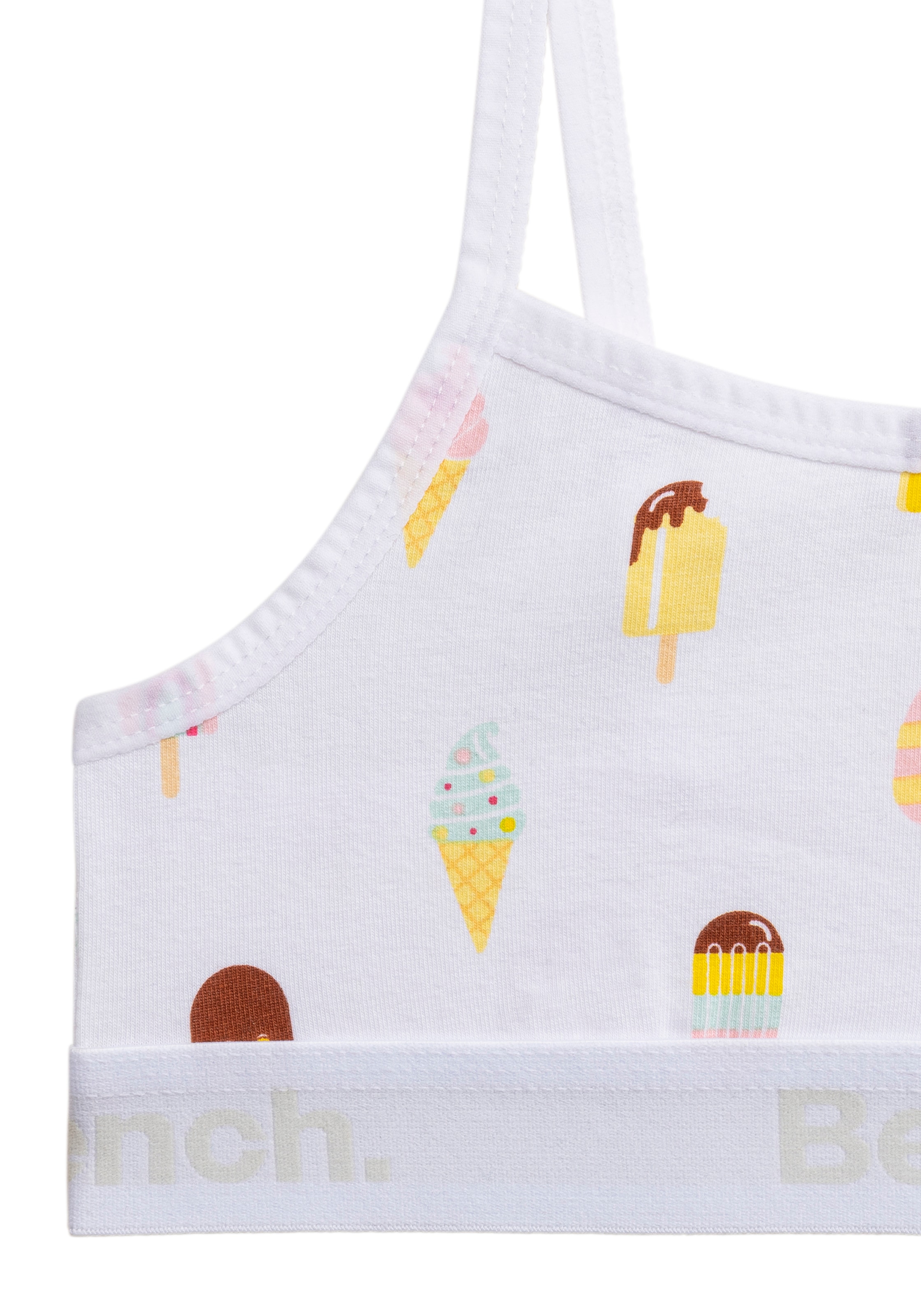 Bench. Bustier, cool bedruckt und unifarben in einer Packung