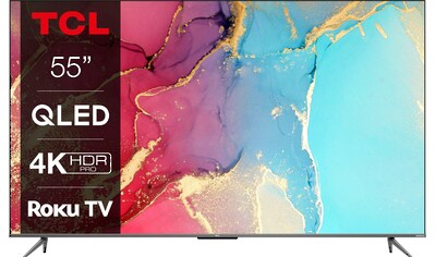 TCL QLED-Fernseher »55RC630X1«, 139 cm/55 Zoll, 4K Ultra HD, Smart-TV, Roku TV, HDR... kaufen