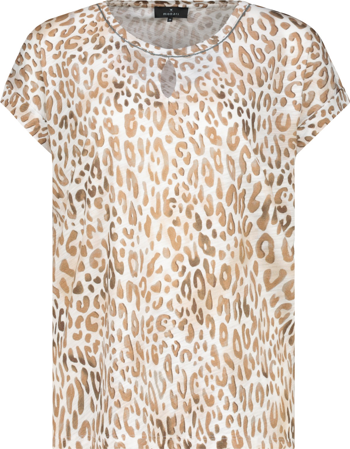 Monari Rundhalsshirt, mit Animalprint