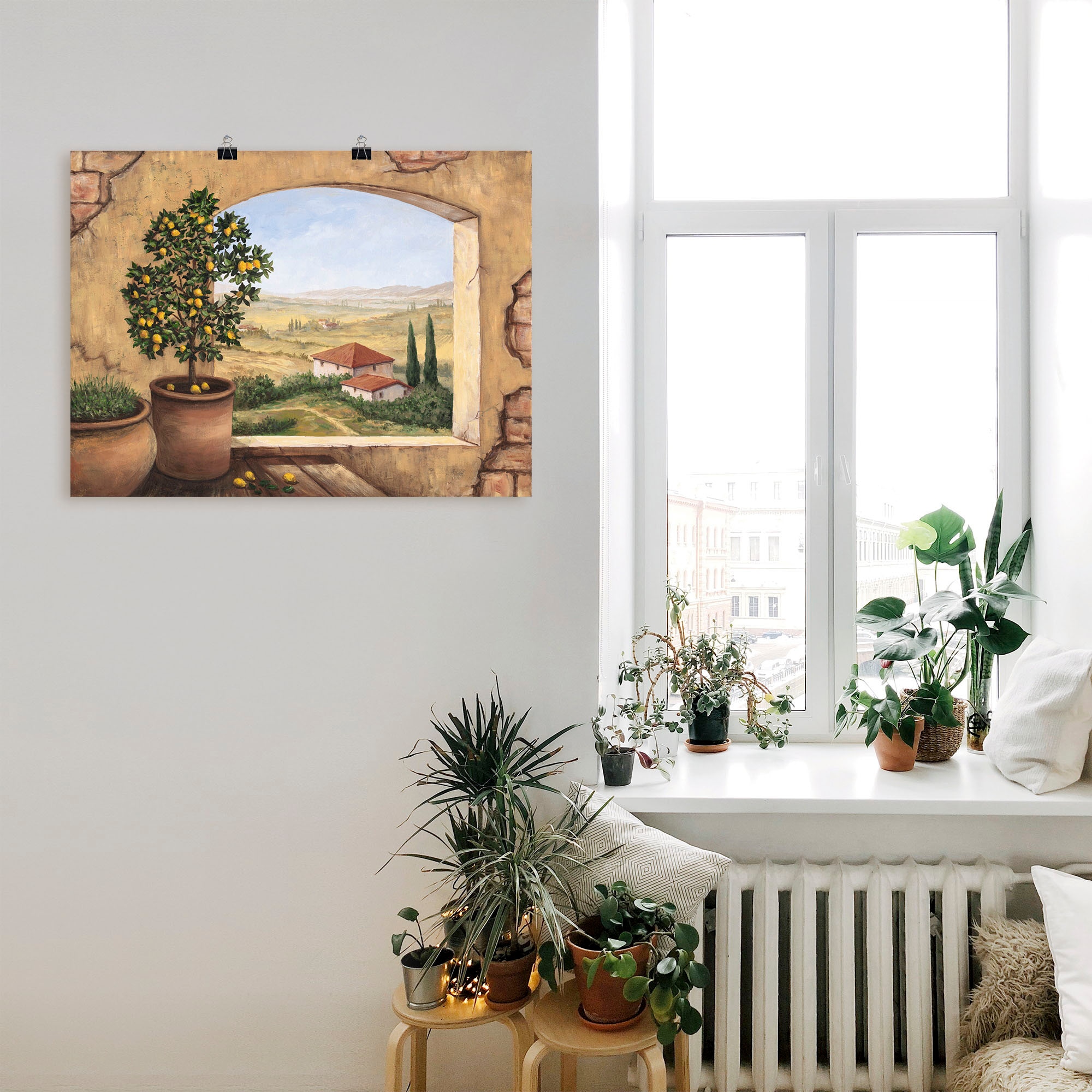 Artland Wandbild »Fenster in der Toskana«, Fensterblick, (1 St.) bequem  kaufen