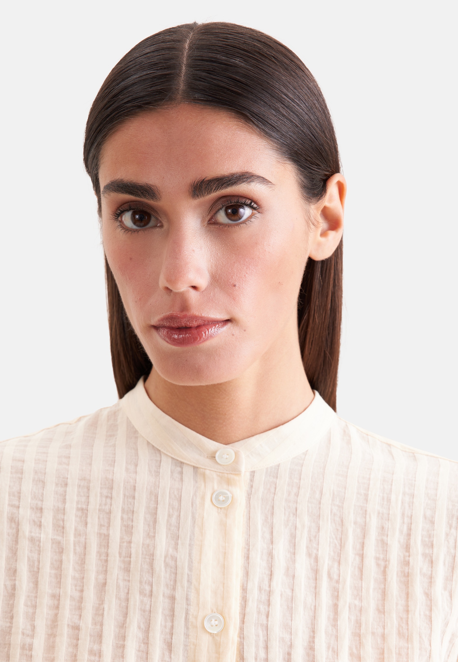 seidensticker Klassische Bluse 1/1 Rundhals Gestreift