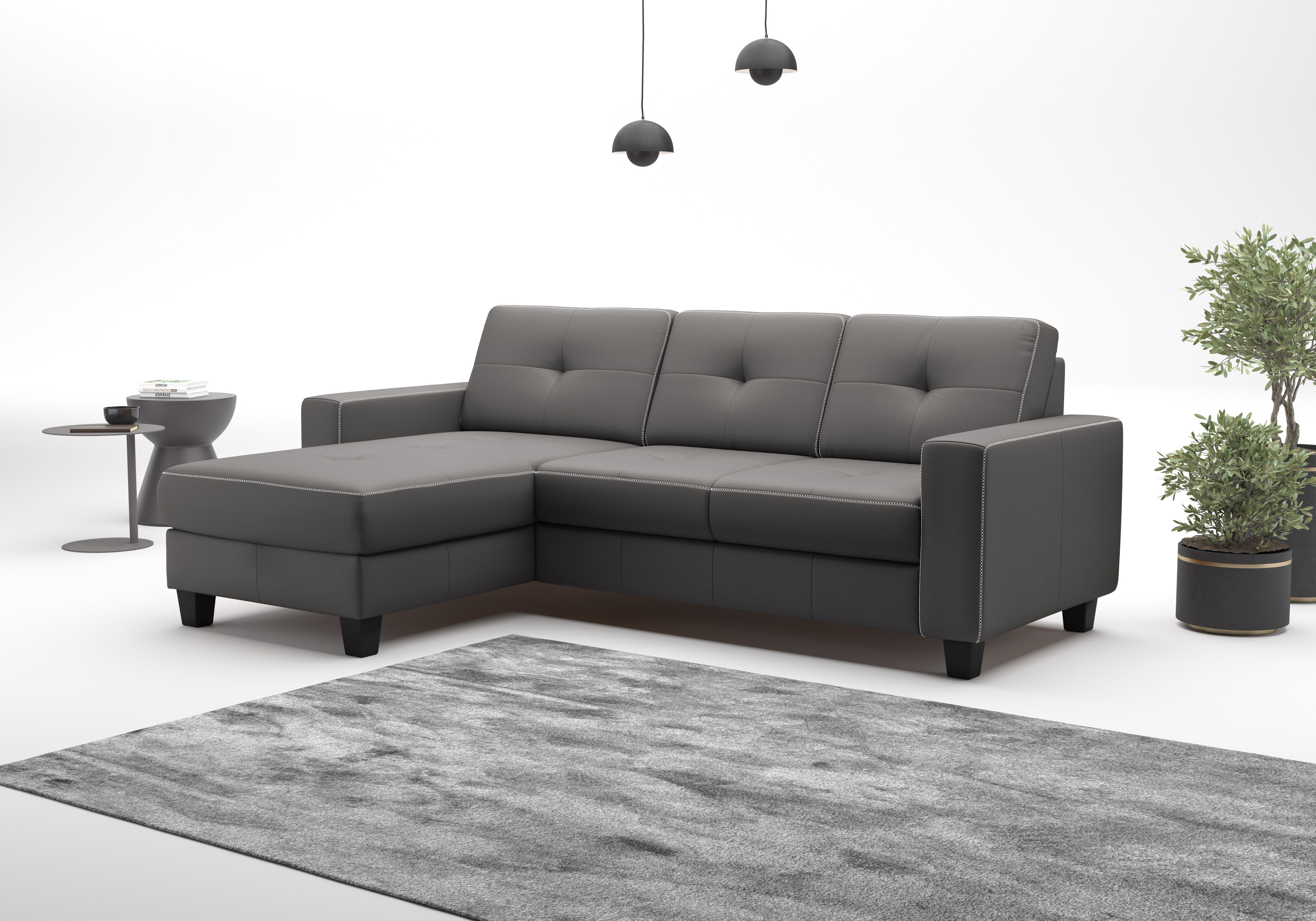 OTTO home Ecksofa "Varese" wahlweise mit Schlaffunktion und Bettkasten