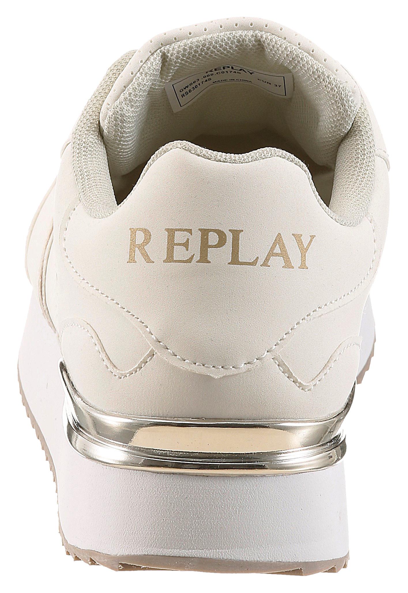 Replay Plateausneaker  Trend-Sneaker, Schnürschuh, Freizeitschuh mit Metallic-Details