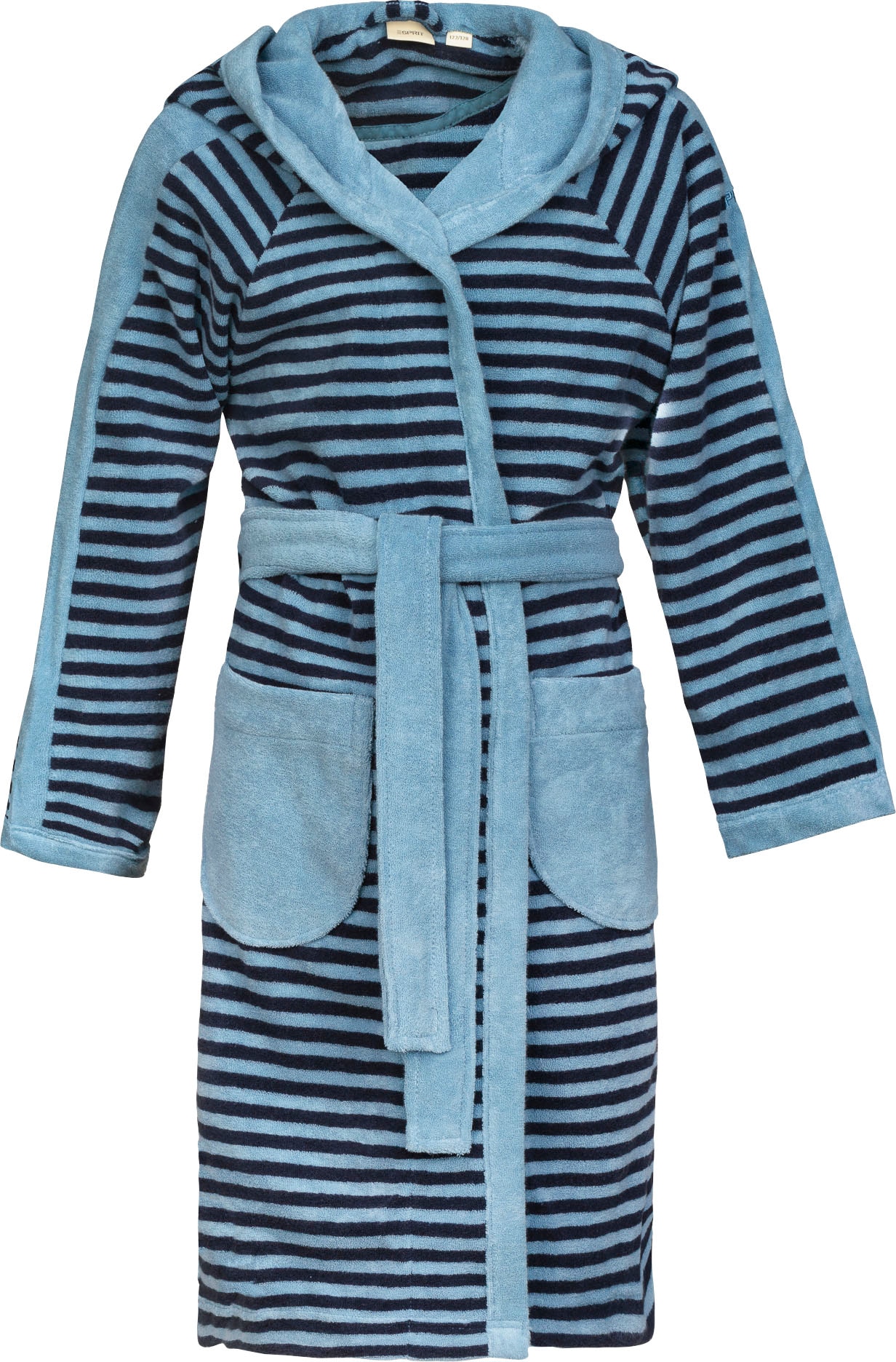 Kinderbademantel »Little Stripped Hoody«, (1 St.), mit Zipfelmütze