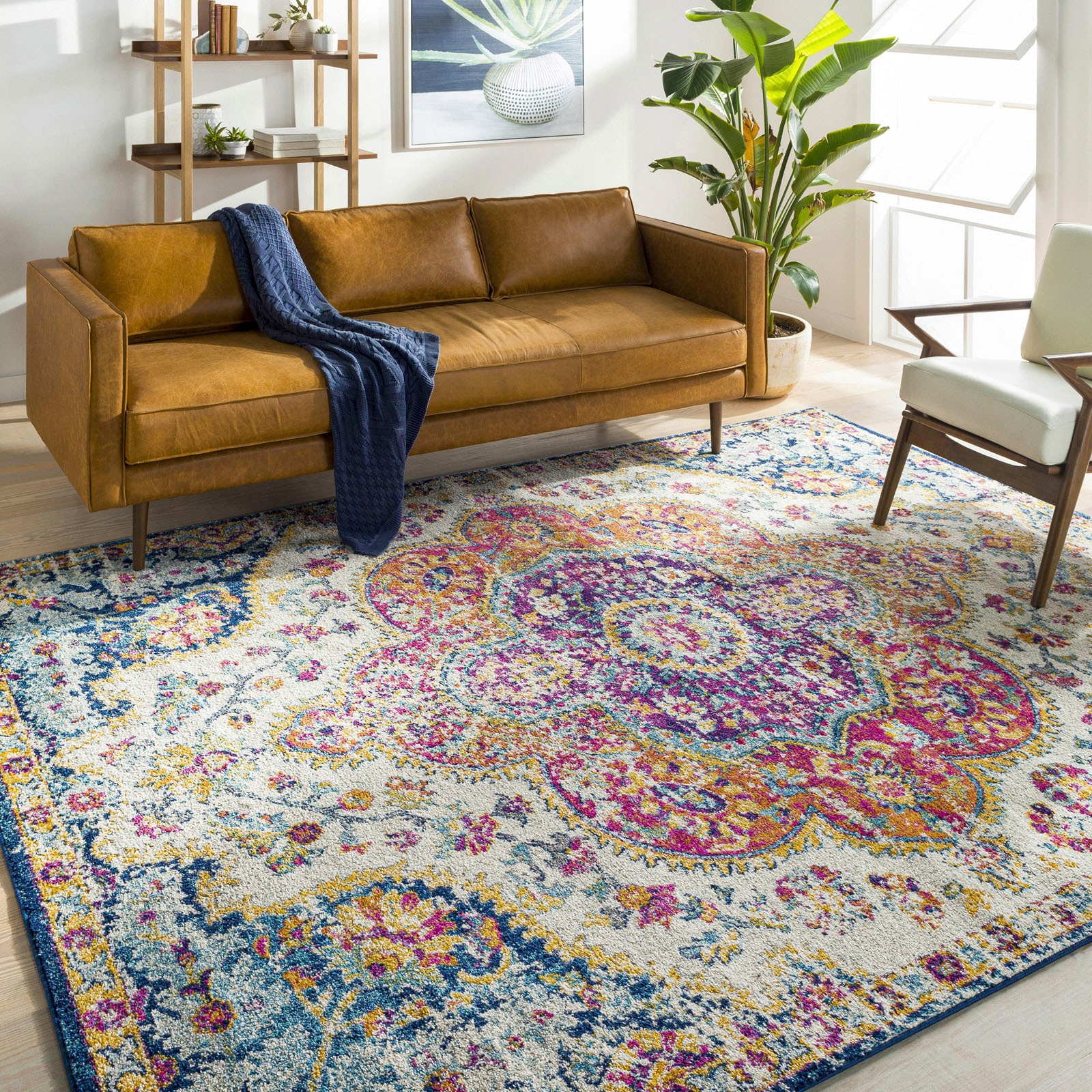 Surya Teppich »RABAT«, rechteckig, Boho Kurzflor Orientteppich, Wohnzimmer, Schlafzimmer