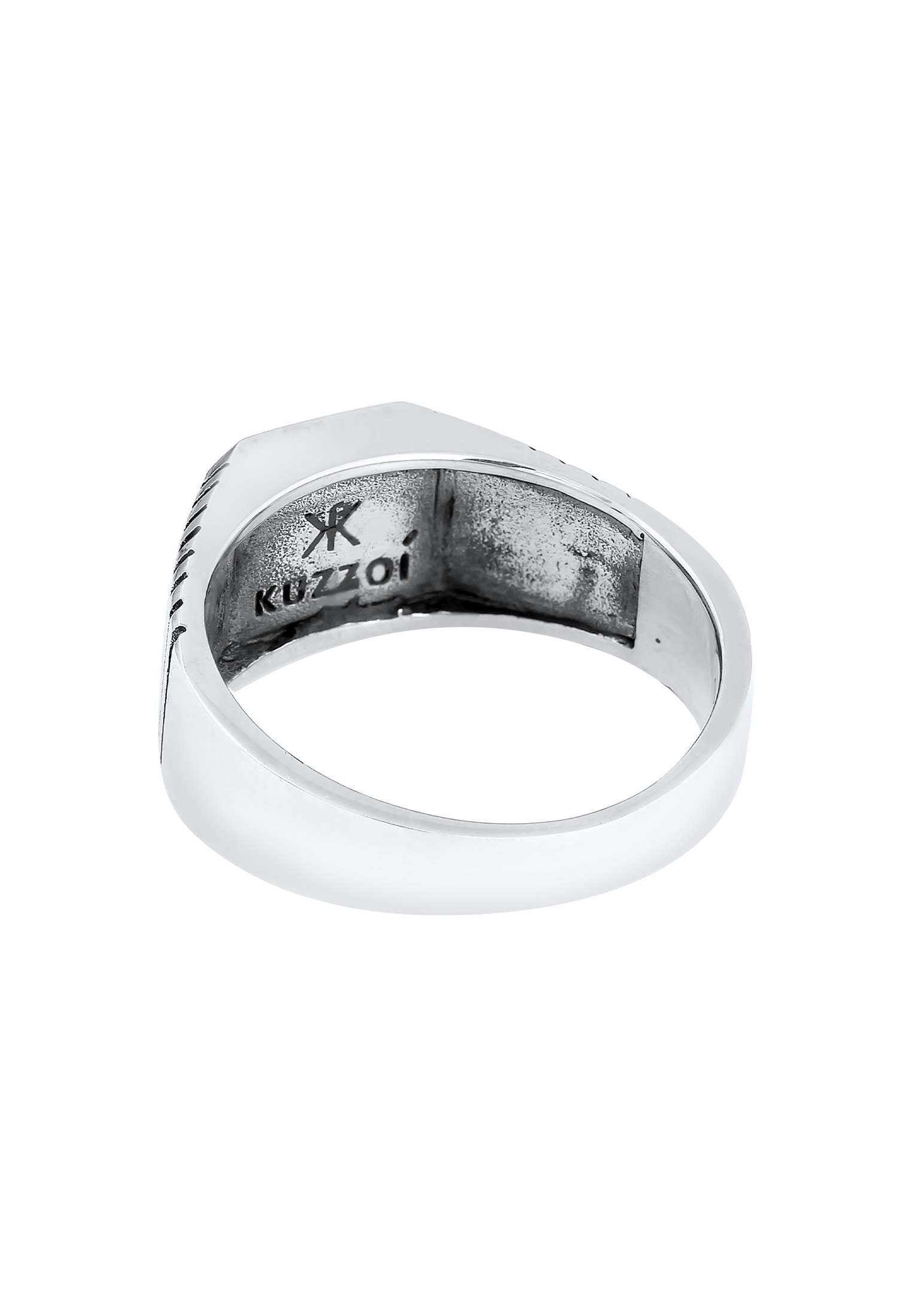 Kuzzoi Siegelring »Ring Herren Siegelring Sodalith Quadrat 925 Silber«