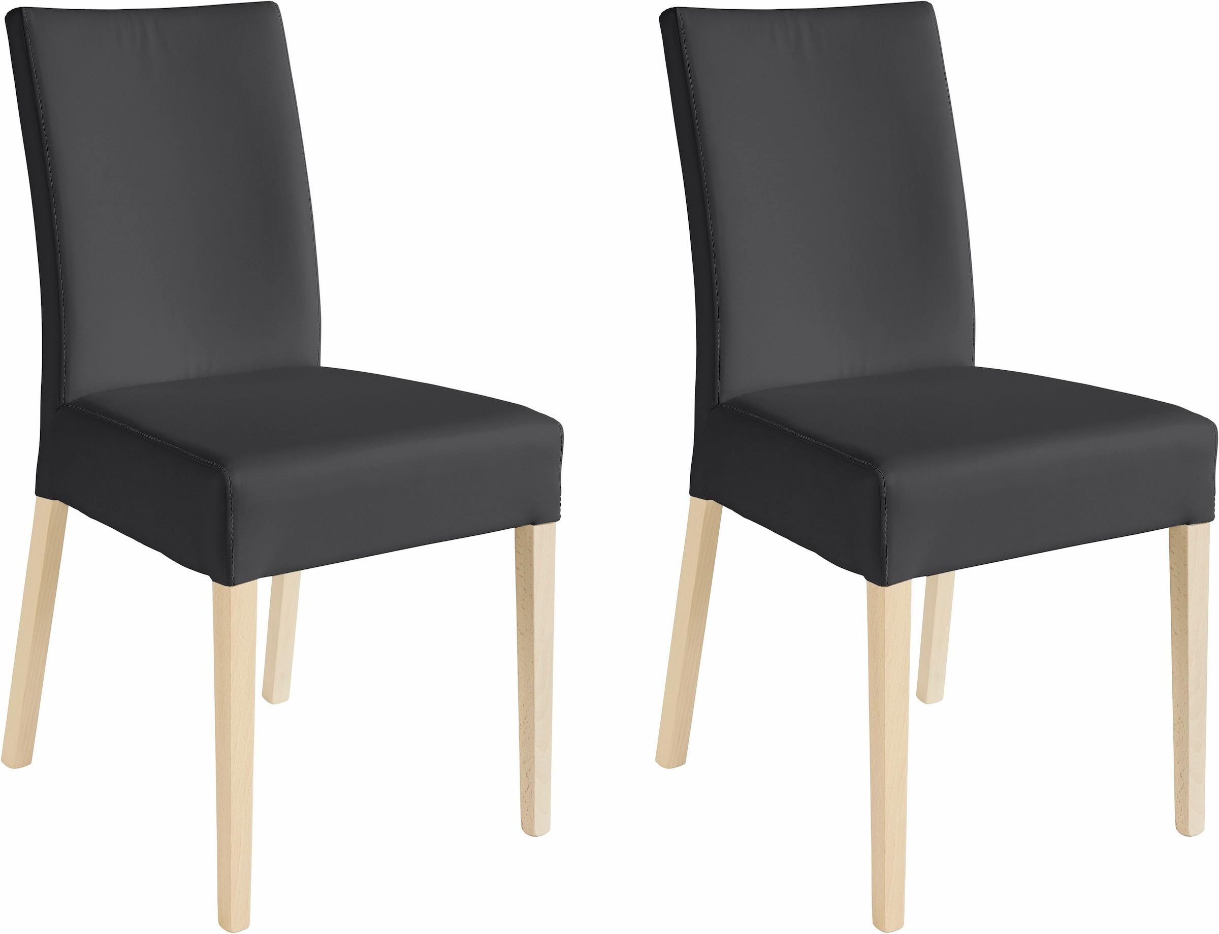 Home affaire 4-Fußstuhl »Umag« (Set) 2 Stk.Sitz und Rücken gepolstert