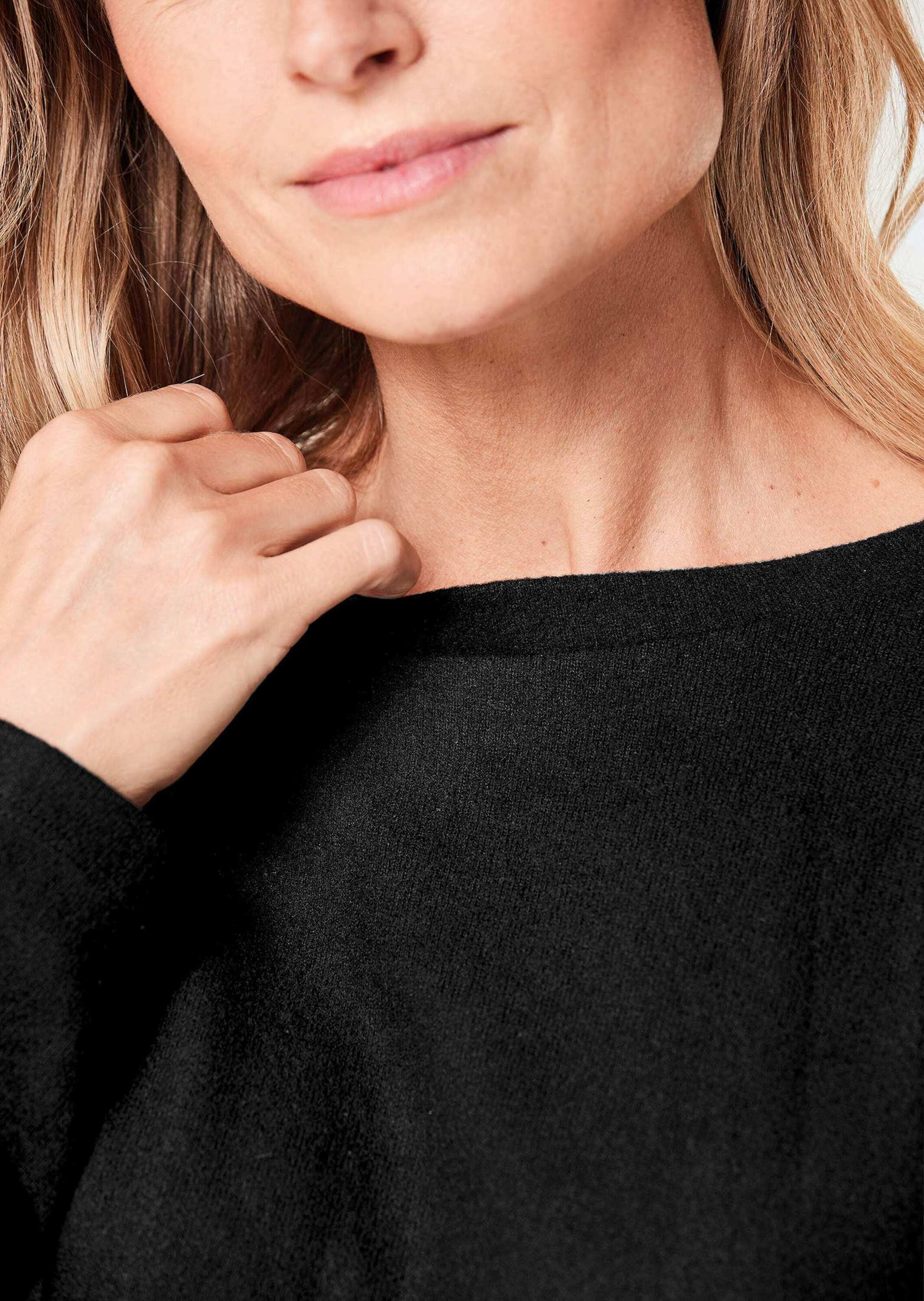 GOLDNER Kurzarmshirt »Shirt« Mit Gummibund am Saum