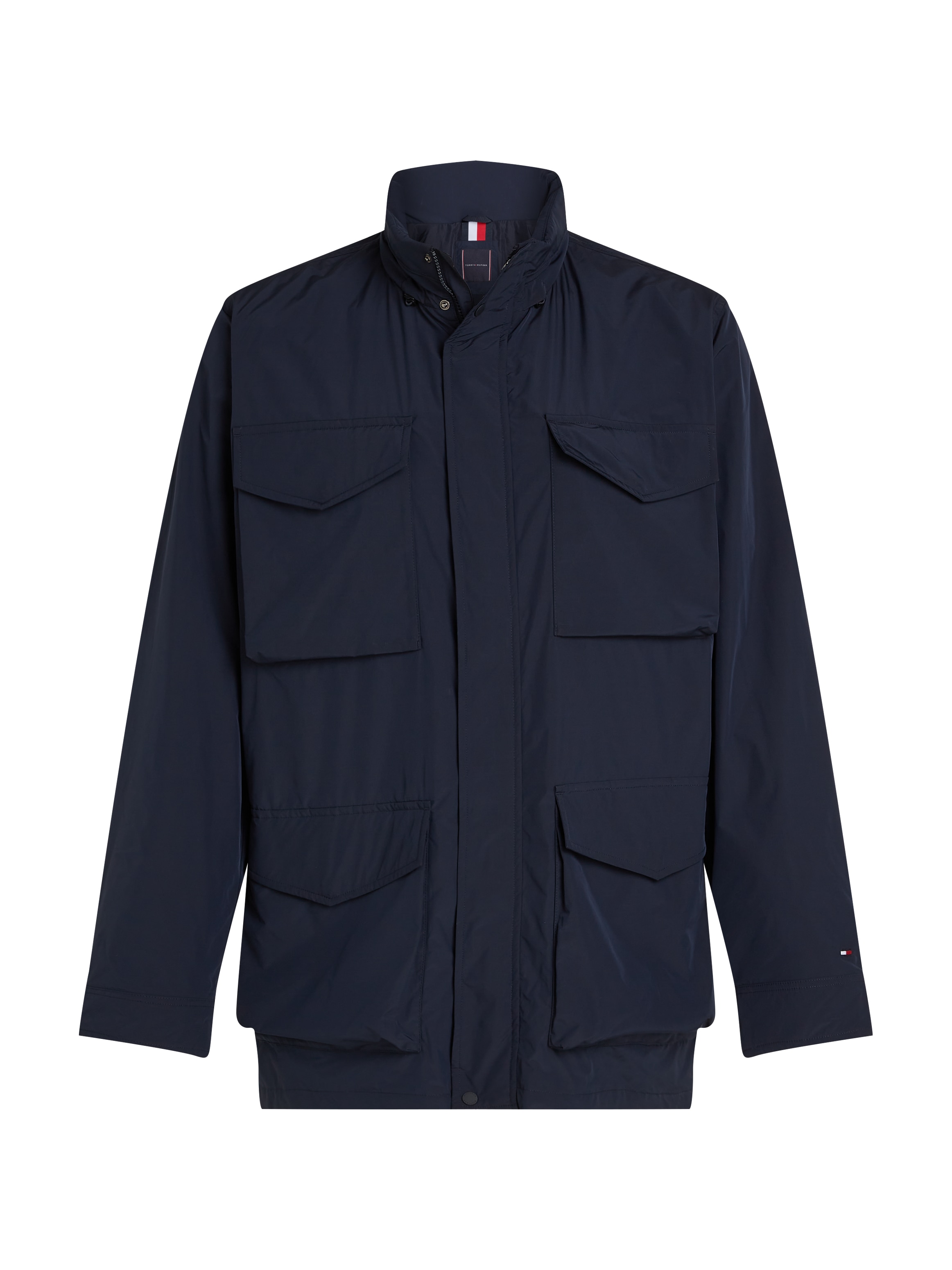 Tommy Hilfiger Big & Tall Allwetterjacke »BT-LW PACKABLE FIELD JACKET-B«, in Großen Größen, Logostickerei
