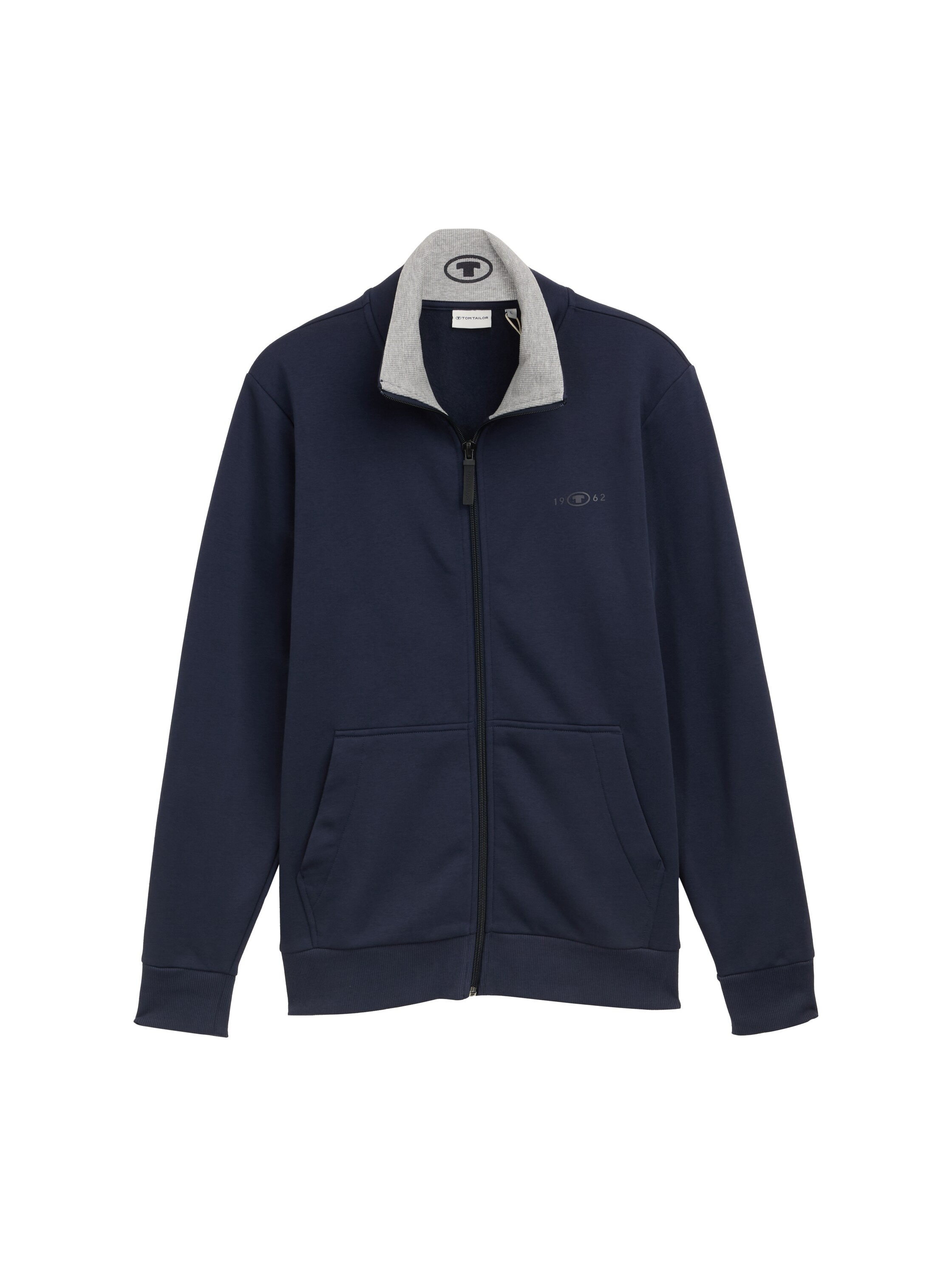TOM TAILOR Sweatjacke mit Logo Stickerei