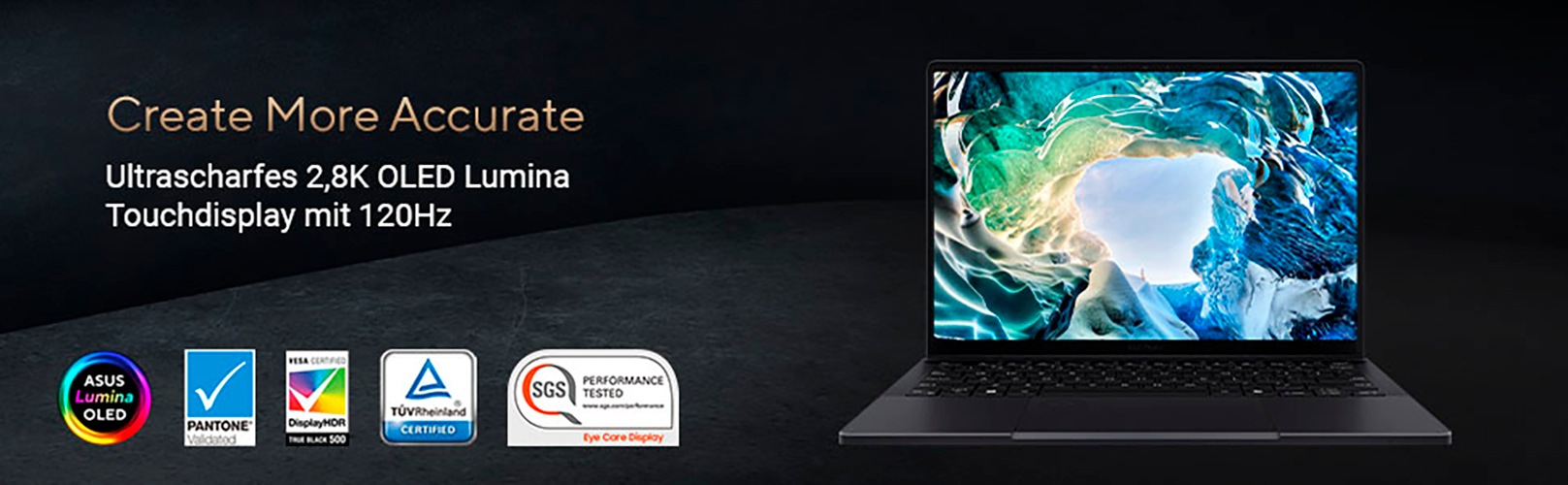 Asus Notebook »ProArt PX13 HN7306WI-LX033WS«, 33,8 cm, / 13,3 Zoll, AMD, Ryzen™ AI 9, GeForce RTX 4070, 1000 GB SSD