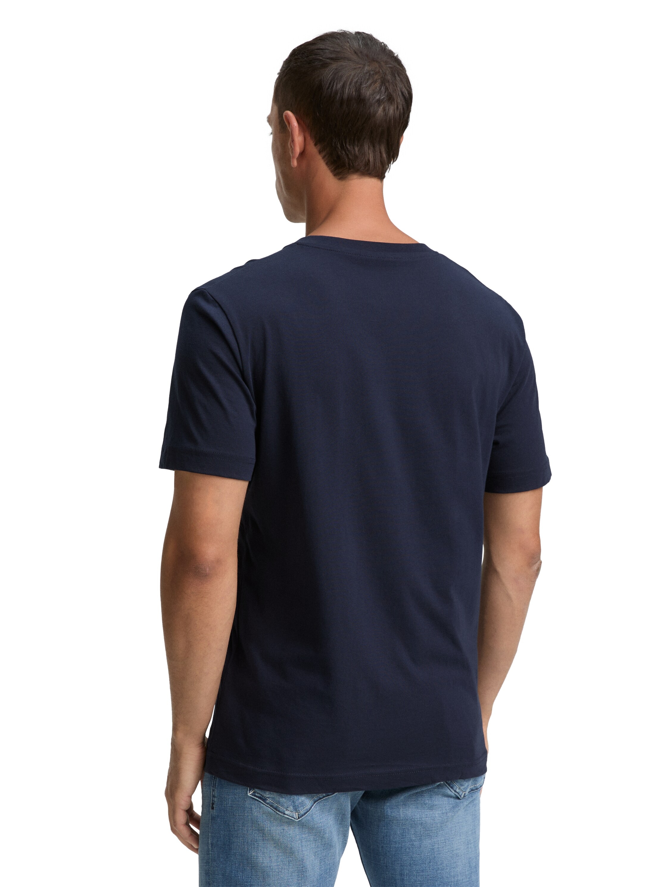 TOM TAILOR T-Shirt, (Packung, 2 tlg.), mit V-Ausschnitt, Doppelpack
