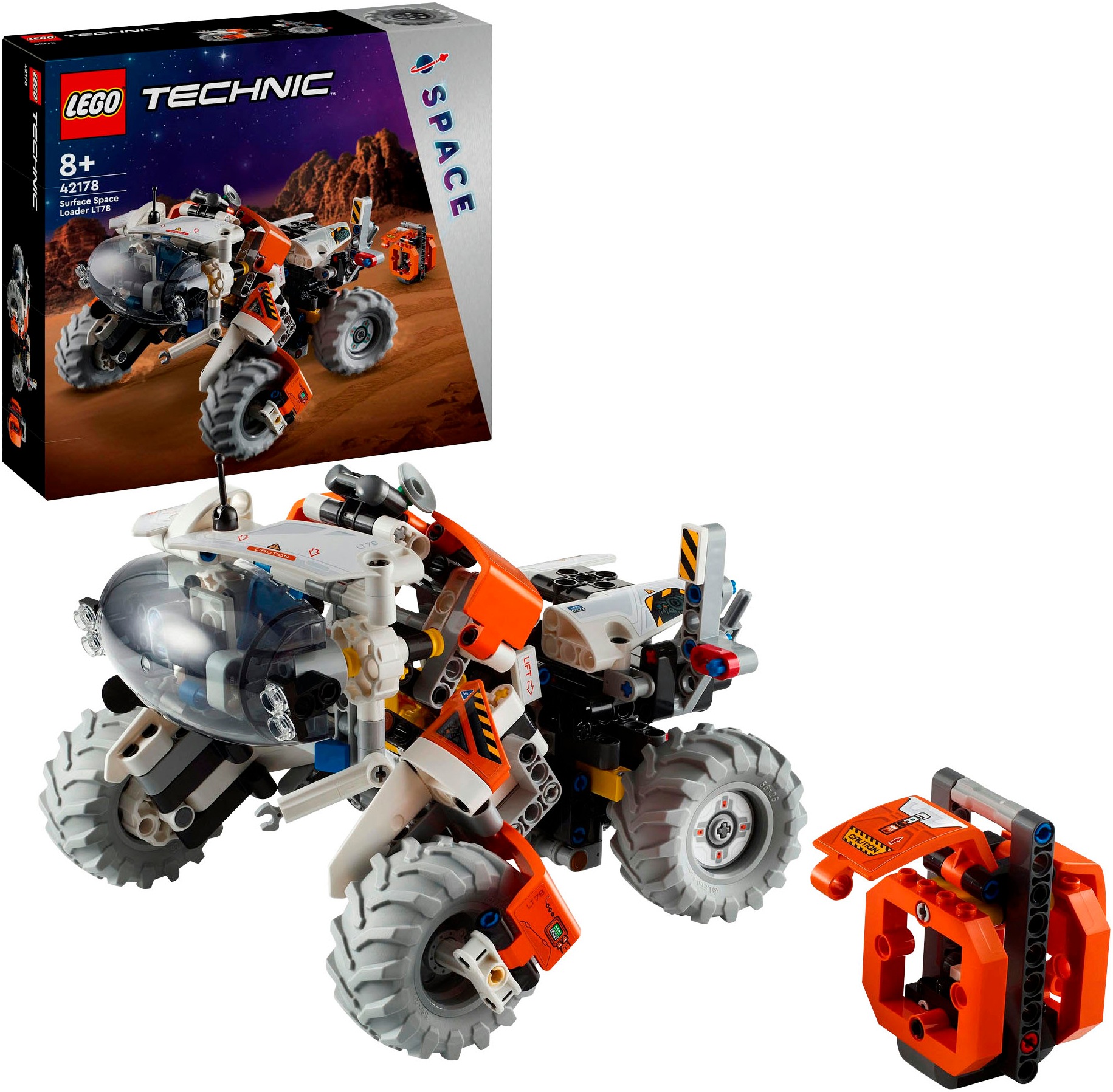 LEGO® Konstruktionsspielsteine »Weltraum Transportfahrzeug LT78 (42178), LEGO® Technic«, (435 St.), Made in Europe