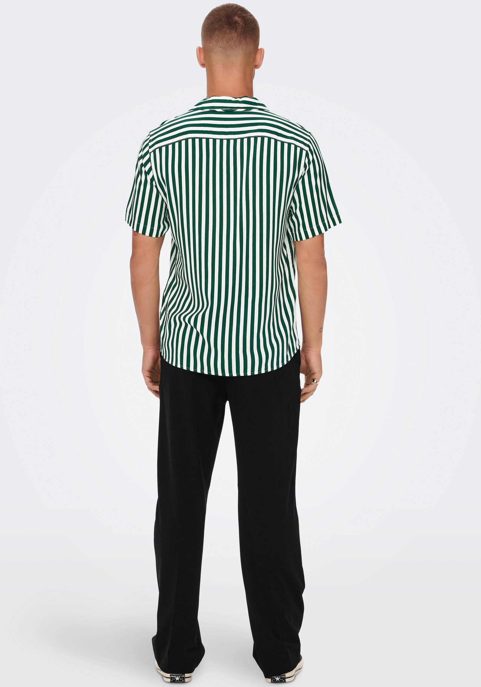 ONLY & SONS Kurzarmhemd »ONSWAYNE LIFE SS VISCOSE«