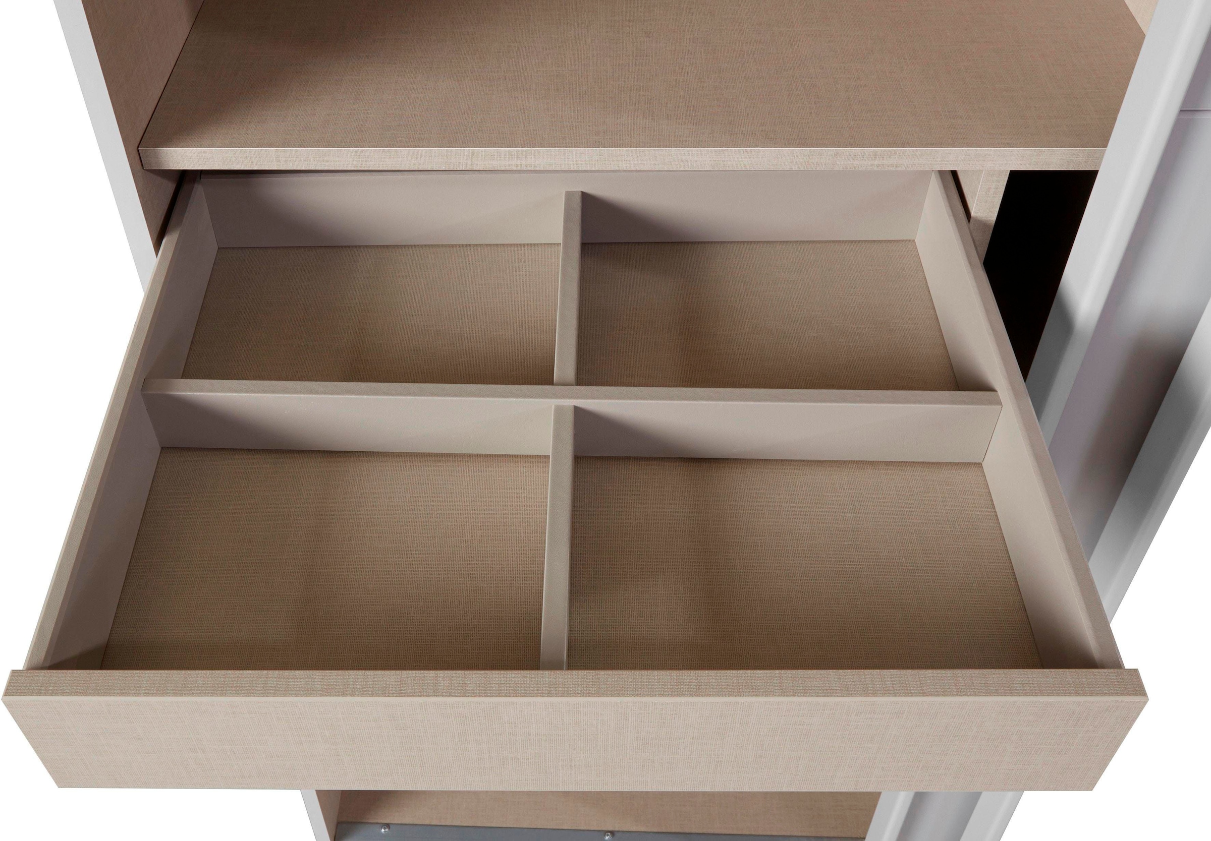 rauch Schwebetürenschrank »Kleiderschrank Schrank Garderobe Wäscheschrank BESTSELLER KEPAN«, inkl. Schubladen-Einsatz und extra Einlegeböden MADE IN GERMANY