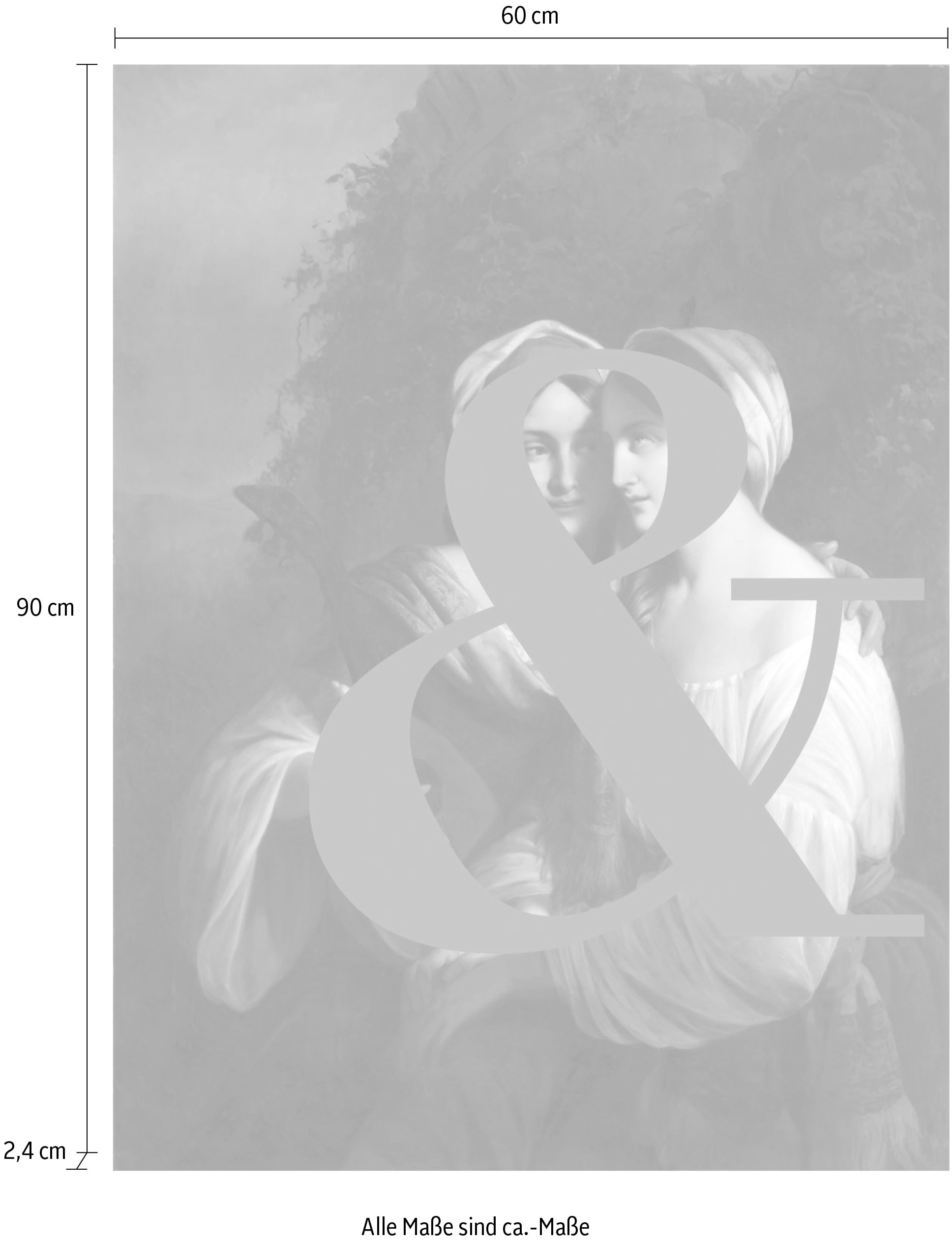 queence Acrylglasbild »Liebespaar mit Farbklecks« Bilder von Liebespaaren | Formen | Frau | Gemälde | Historische Persönlichkeiten | Kunst | Mann Fine Art-Print in Galeriequalität