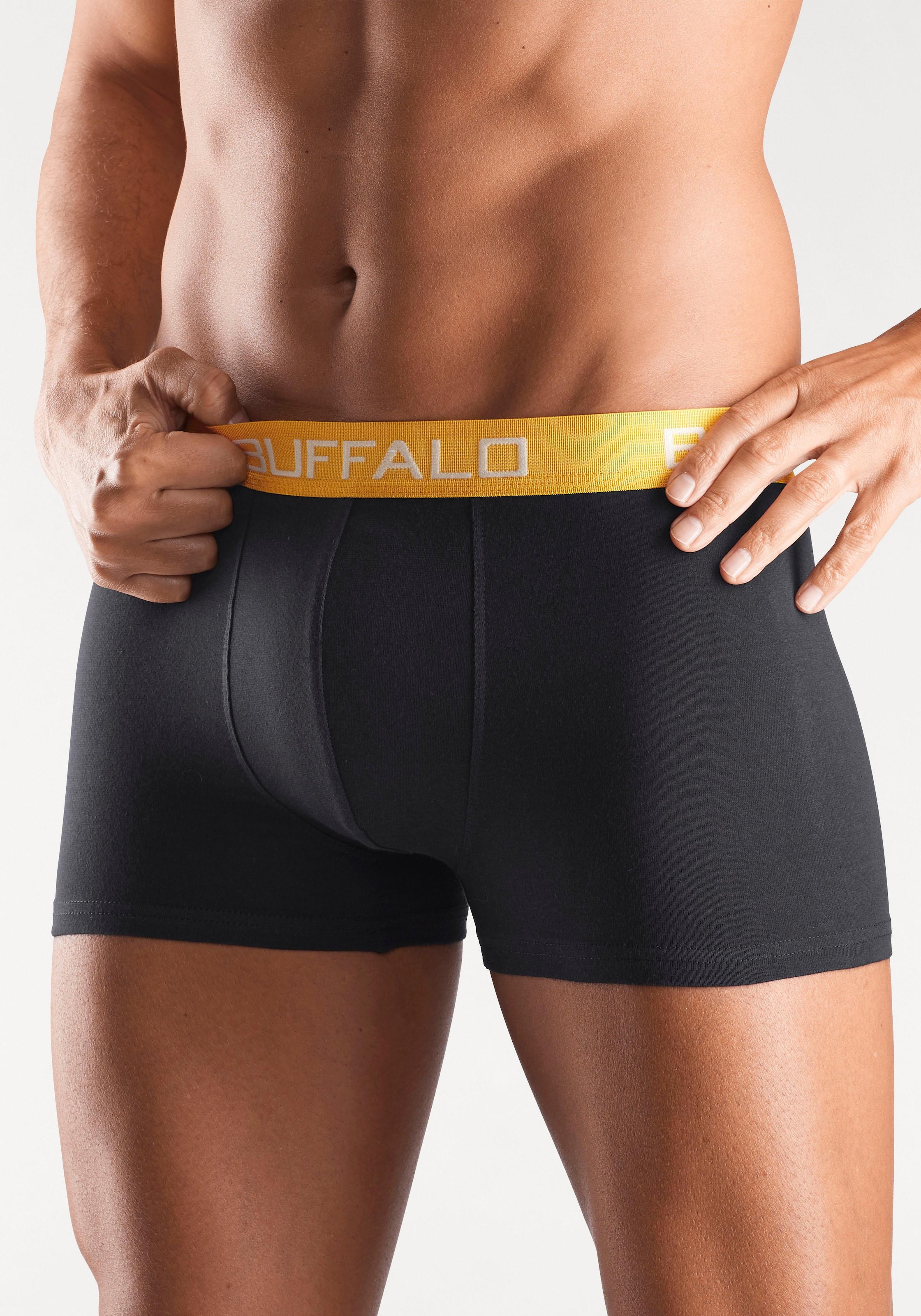 Buffalo Boxer »Boxershorts für Herren« Packung, 4 Stk. tlg., aus Baumwoll-Mix