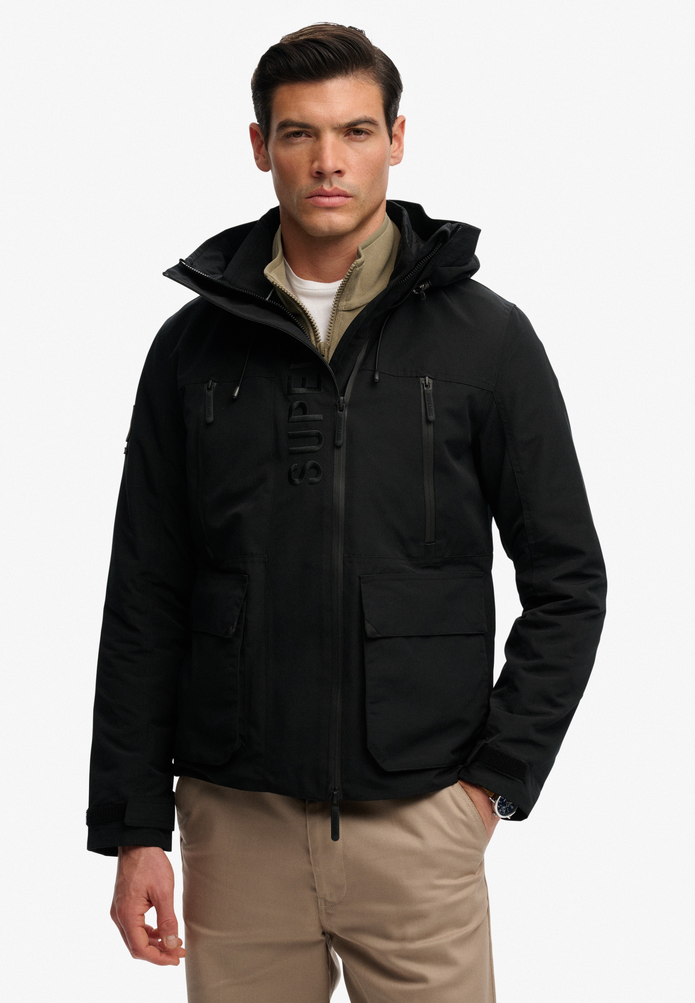 Superdry Outdoorjacke »HOOD ULTIMATE EMB WINBREAKER« mit Kapuze Kunstfaser, regular fit