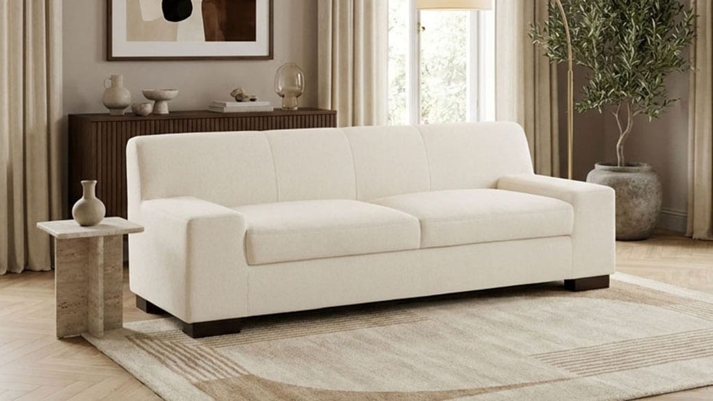 OTTO home 3-Sitzer »Faxe 212 x 85 cm, auch mit Schlaffunktion« aus pflegeleichtem, weichem Bezugsstoff