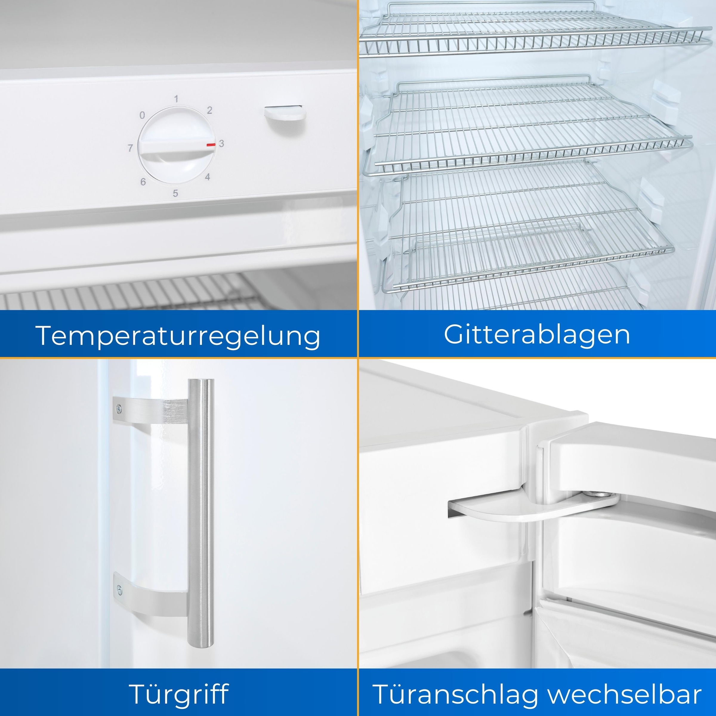 exquisit Getränkekühlschrank »GKS29-V-H-280E weiss«