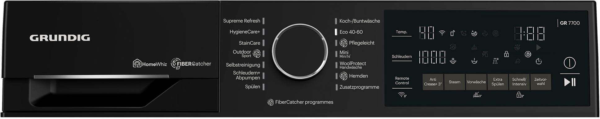 Grundig Waschmaschine »GW7P79419W«, 9 kg, 1400 U/min, Mikroplastikfilter