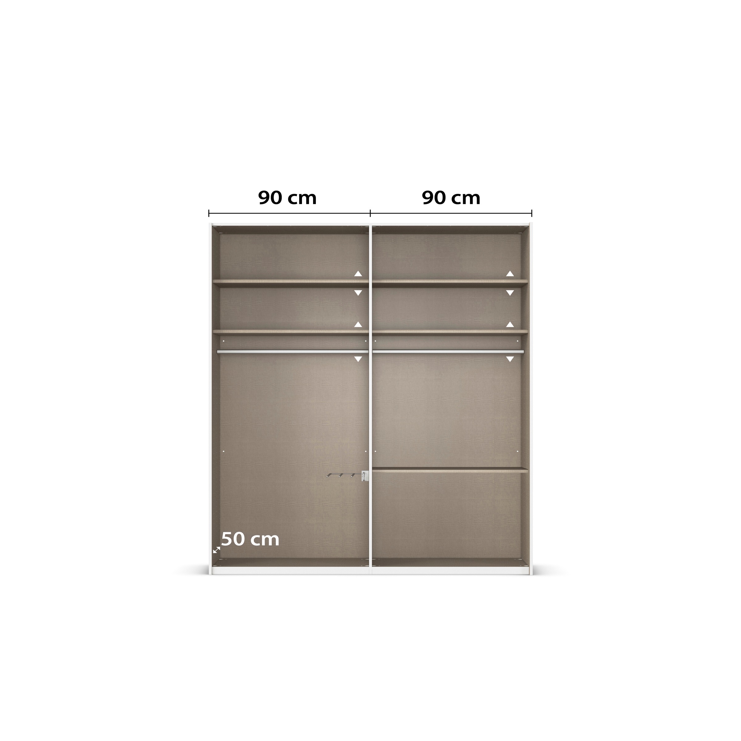 rauch Kleiderschrank »Marlene«, (in 3 verschiedenen Ausstattungen BASIC/CLASSIC/PREMIUM), in 3 Breiten 91/136/181 cm im Landhaus-Stil MADE IN GERMANY