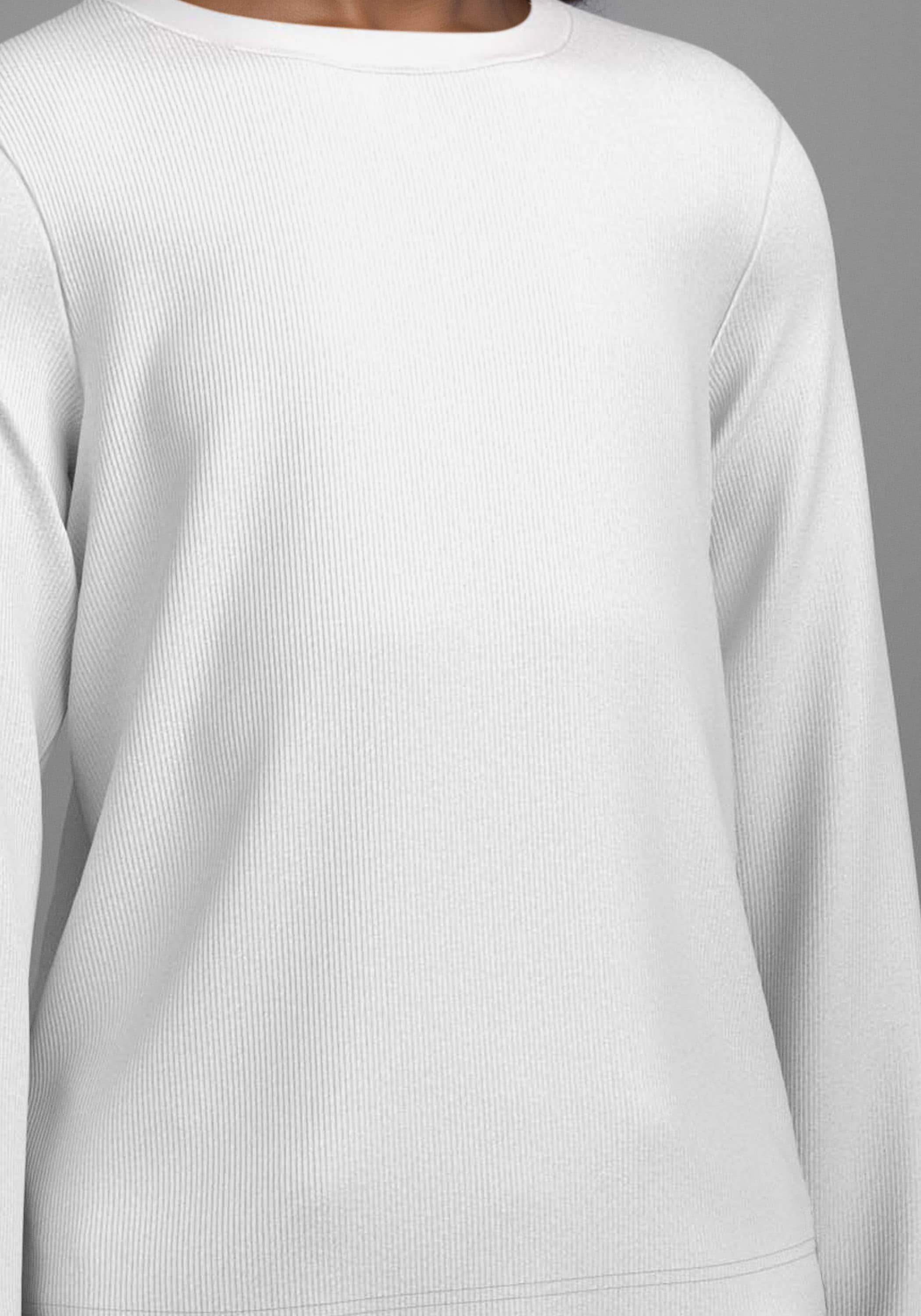 H.I.S Langarmshirt »2er Packung Shirts aus Rippware« Packung, 2, 2 Stk. Für TEENS. 2er Pack Basic Langarmshirts