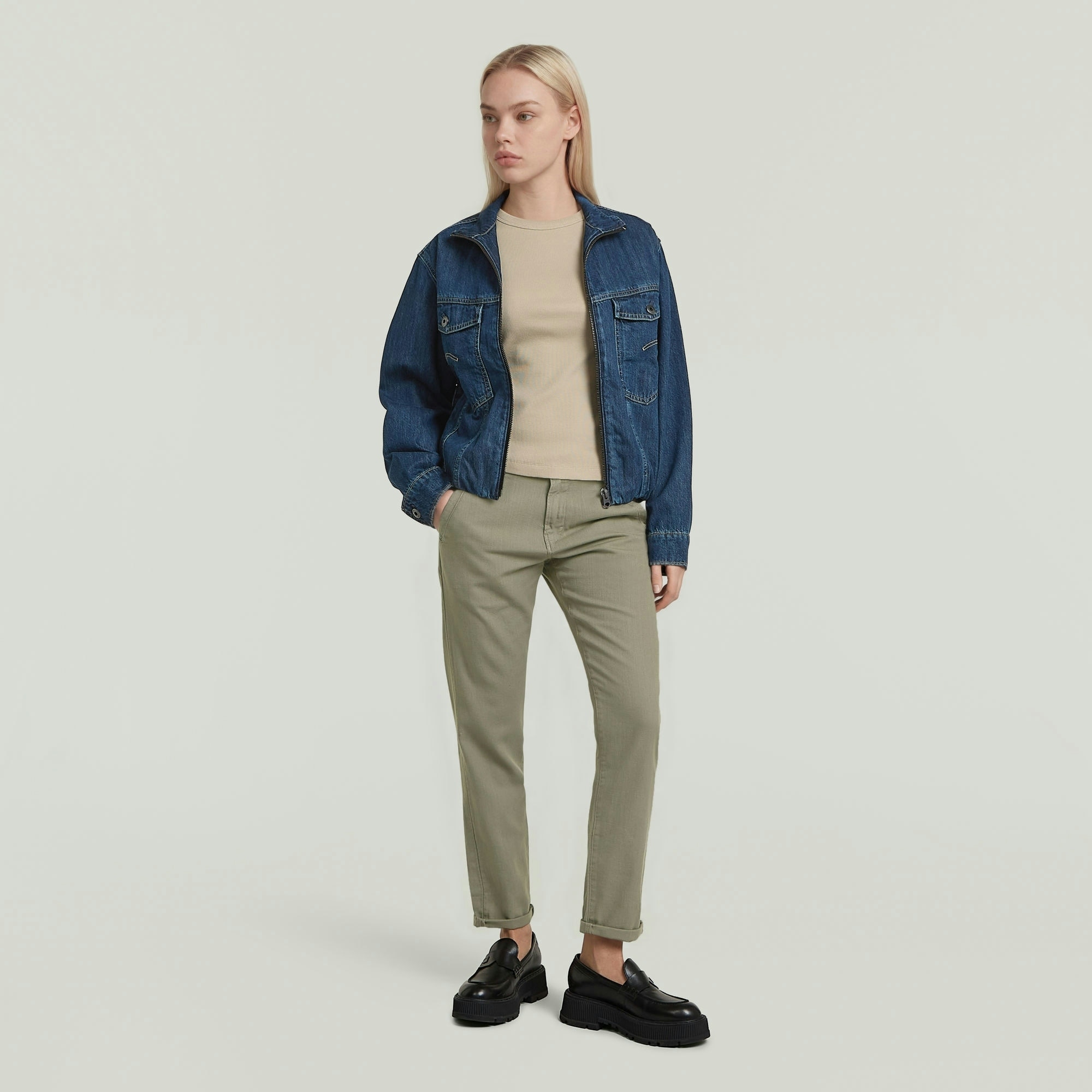 G-STAR Chinohose »Kate Chino Boyfriend«  mit Relaxed Fit an Hüfte und Oberschenkeln