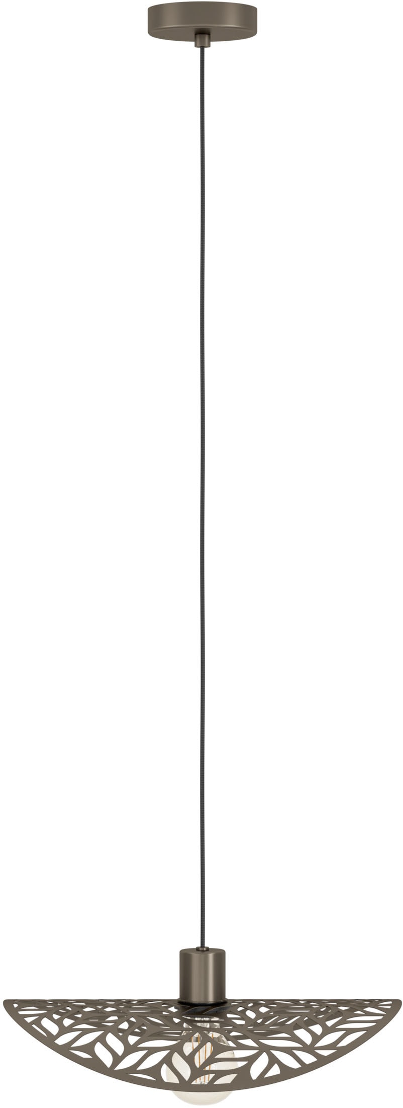 EGLO Hängeleuchte »SWABY Pendellampe - Stahl - E27 - 1X60W - IP20« E27 1 Stk. Hängelampe, Deckenlampe, Wohnzimmer, Esszimmer, H110 x Ø40 cm