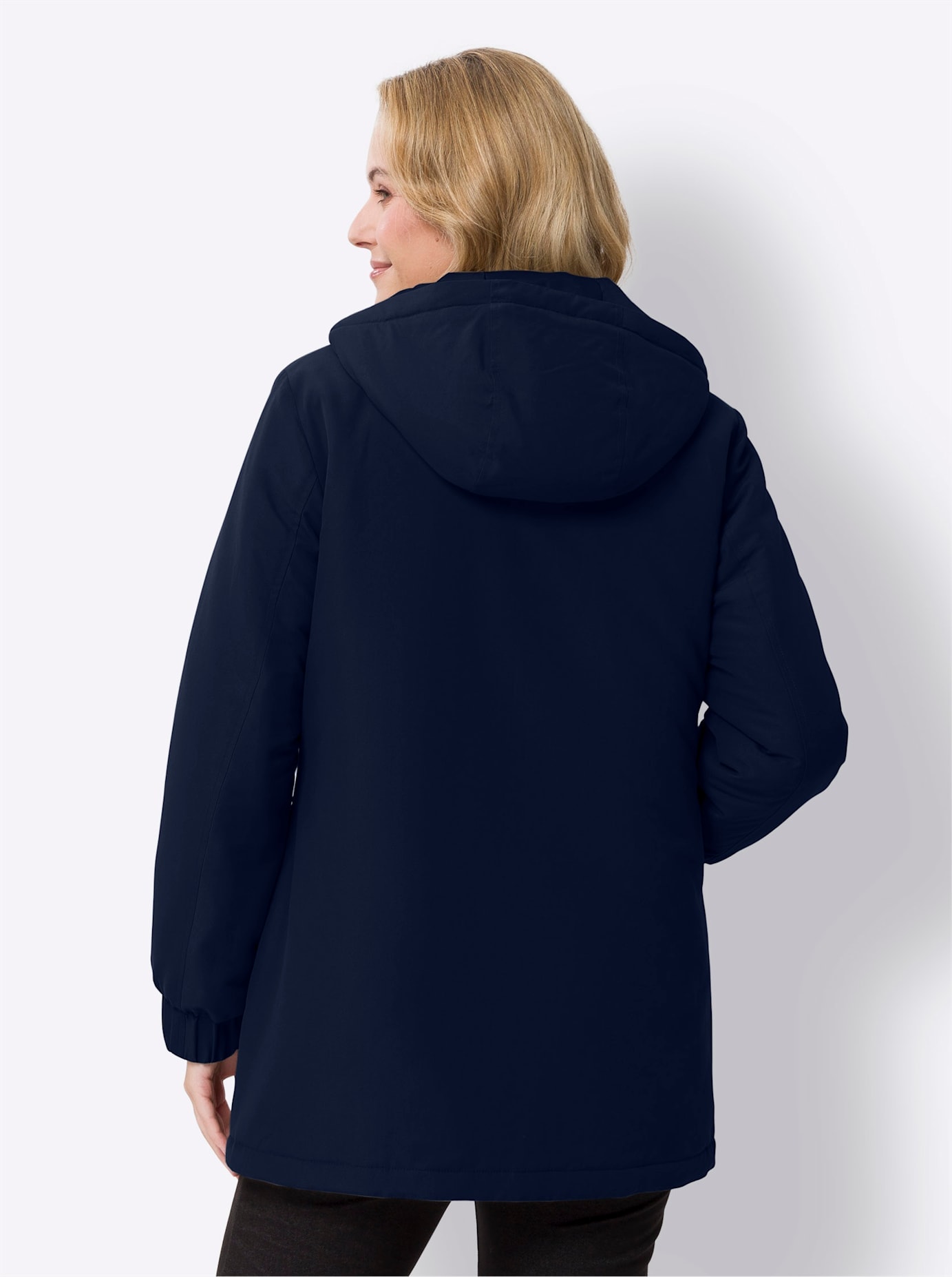 Classic Basics Langjacke, mit Kapuze