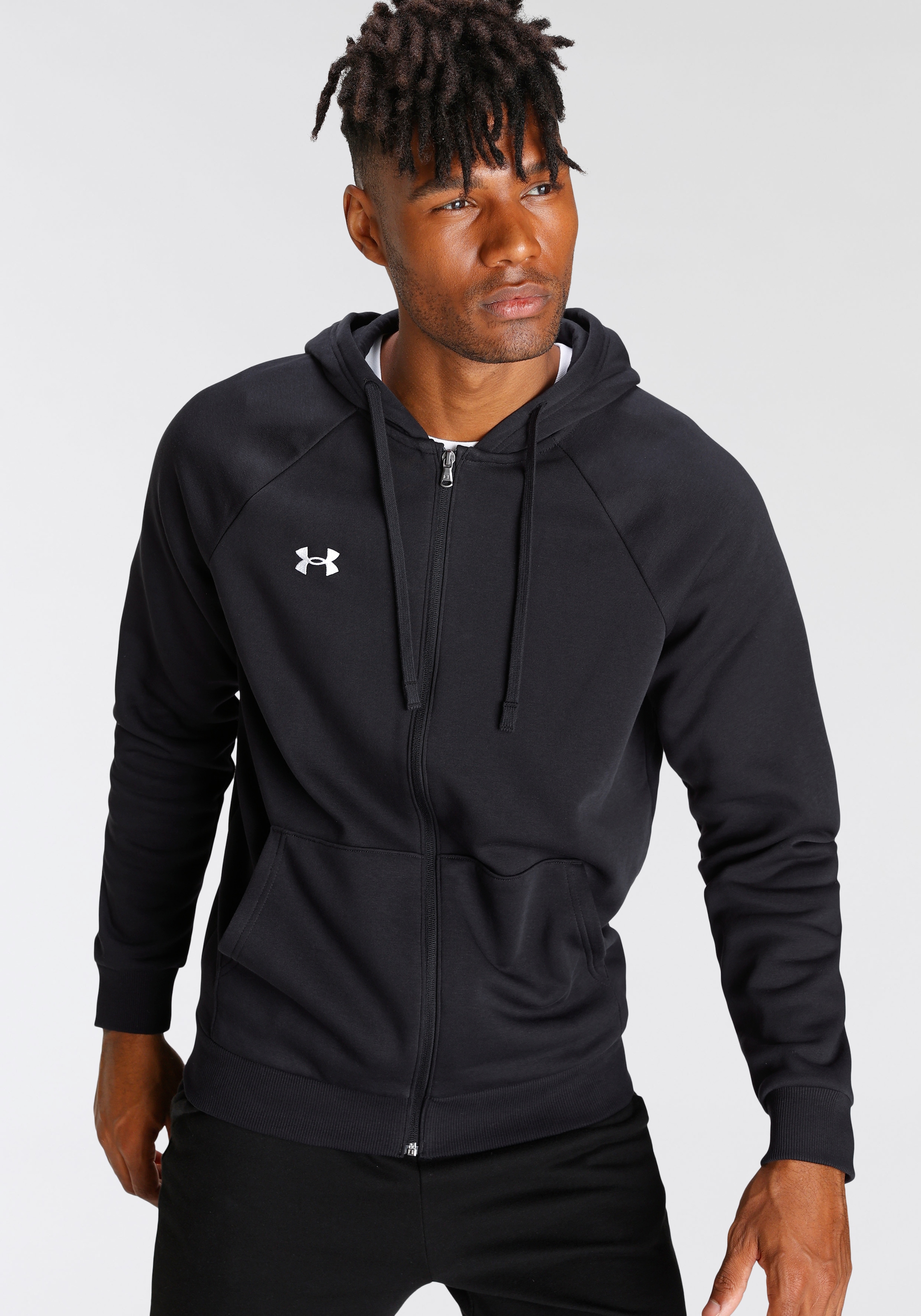 Under Armour® Sweatjacke »UA Rival Fleece-Hoodie mit durchgehendem Zip für« für Sportmode und aktive Freizeit, aus Baumwolle und Polyester