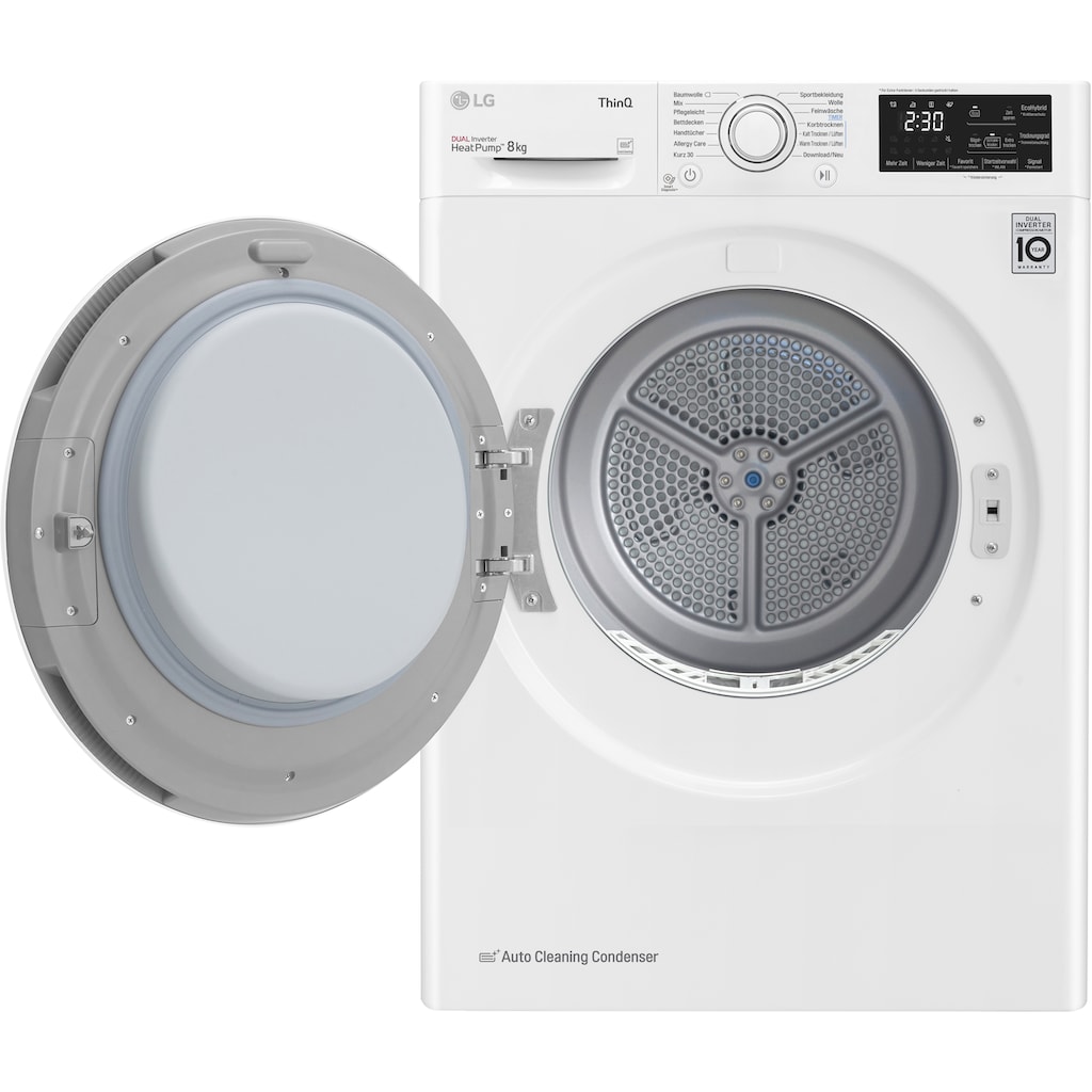 LG Wärmepumpentrockner »RT8DIHP«, 8 kg, Super leiser und langlebiger Kompressor