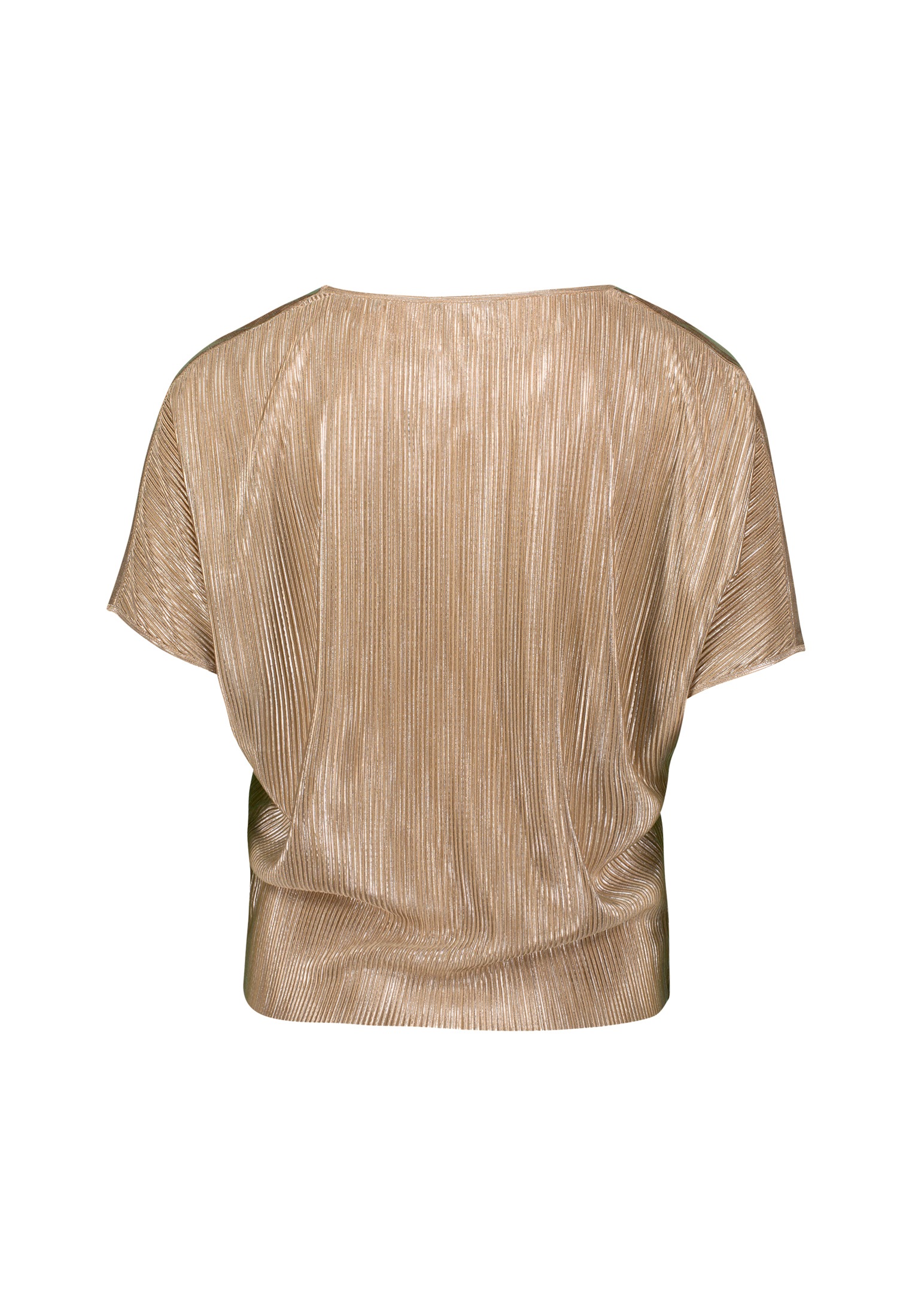 Zero Kurzarmshirt »Plissee-Shirt mit U-Boot Ausschnitt«