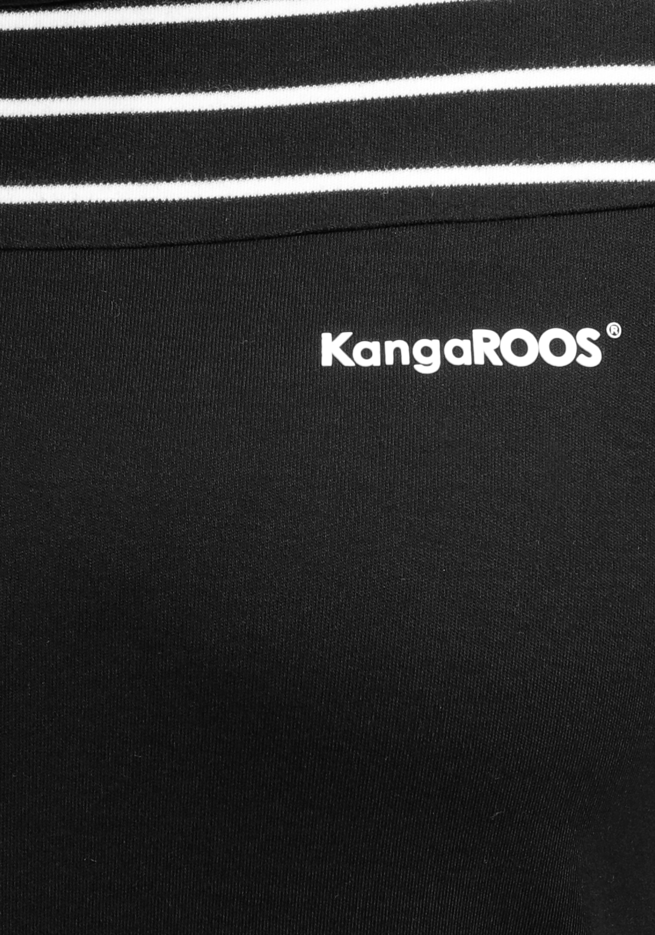 KangaROOS Sweatkleid, mit gestreiftem Schulter- und Ärmelbereich