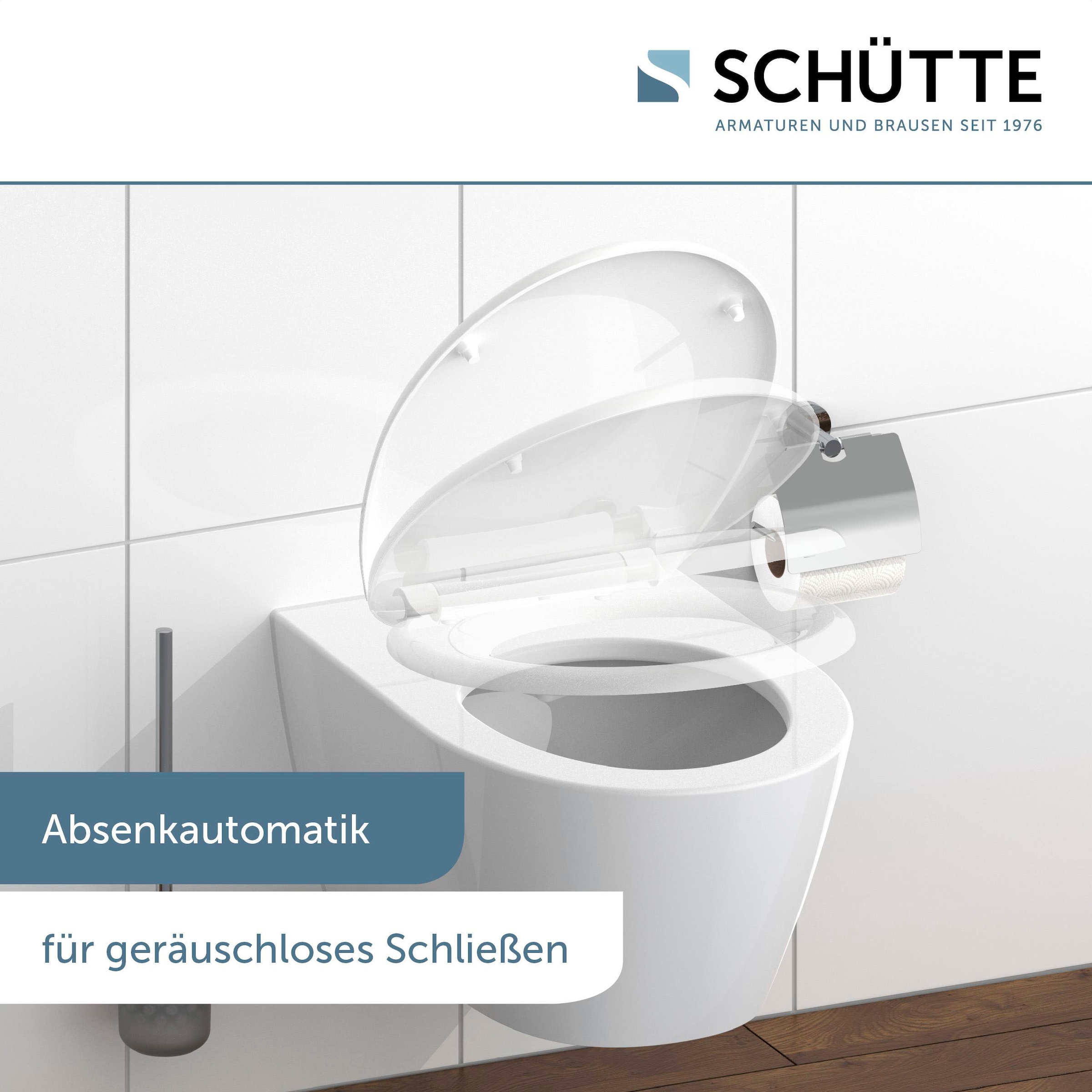 Schütte WC-Sitz, mit Absenkautomatik und Schnellverschlusstechnik