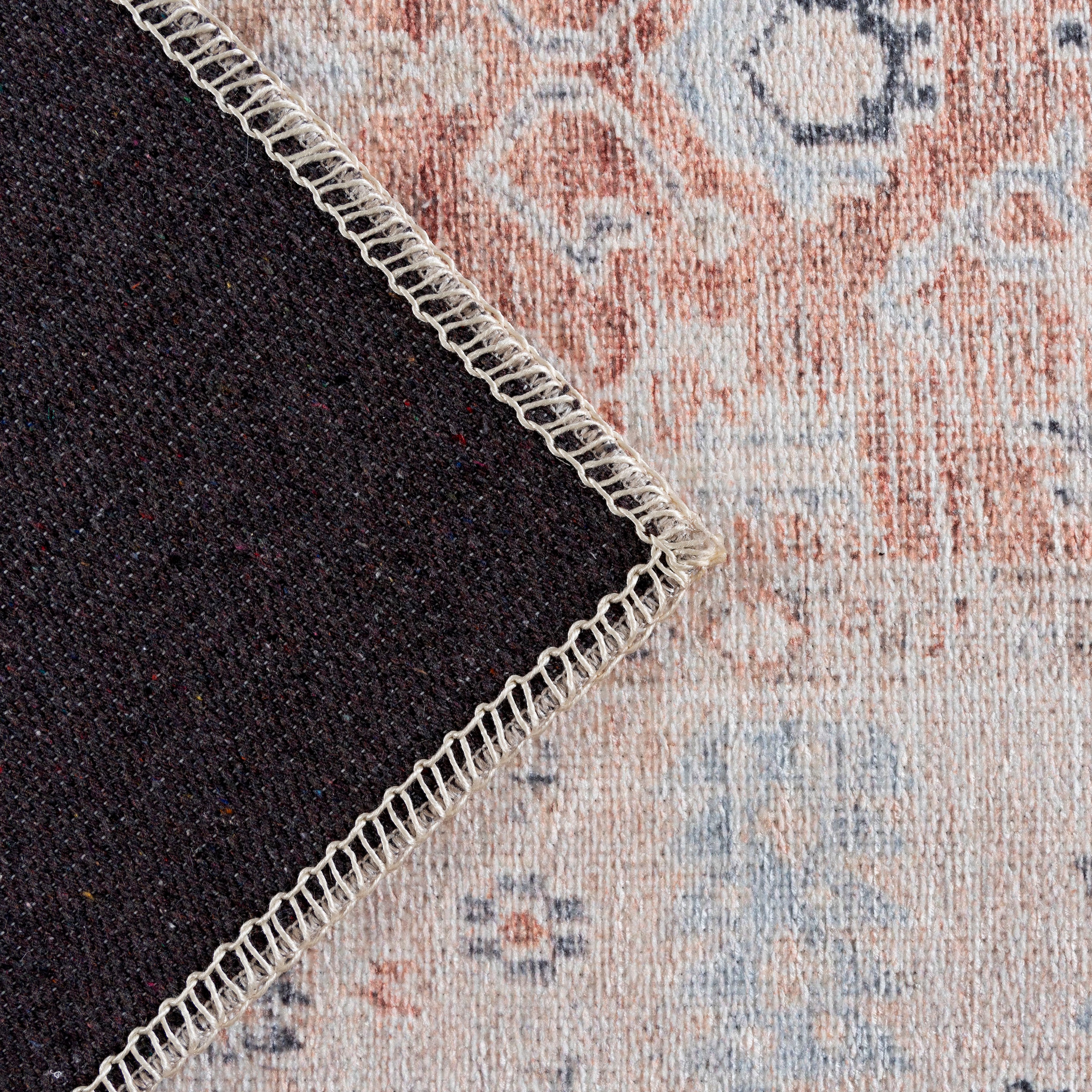 Sehrazat Teppich »Vintage 3520«, rechteckig, 4 mm Höhe, Kurzflor, waschbar, Chenille mit Baumwolle, Wohnzimmer