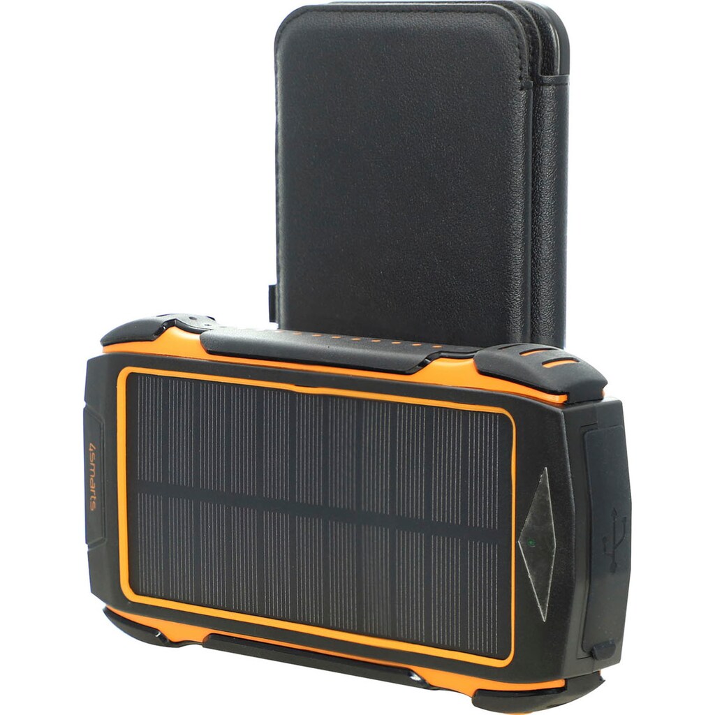 4smarts Solar Powerbank »Solar Powerbank Rugged TitanPack Eco 20000mAh«, Solar Powerbank Rugged TitanPack Eco 20000mAh, 10000 mAh