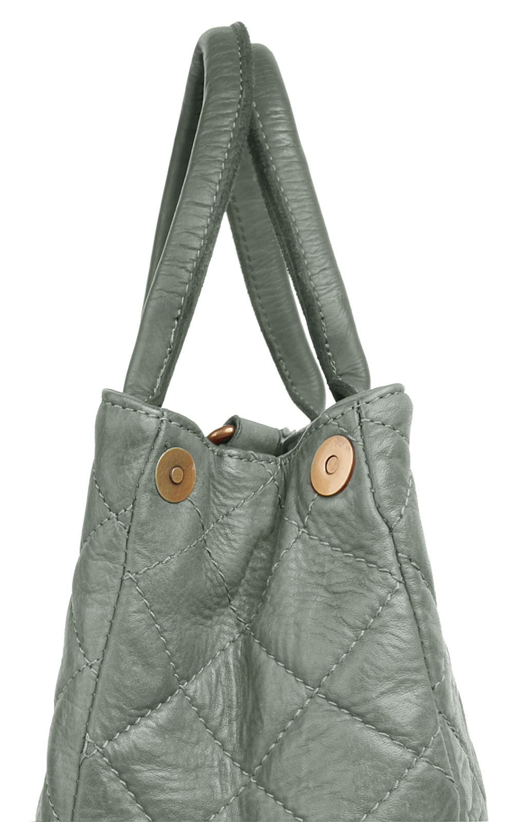 Samantha Look Henkeltasche, echt Leder, Made in Italy