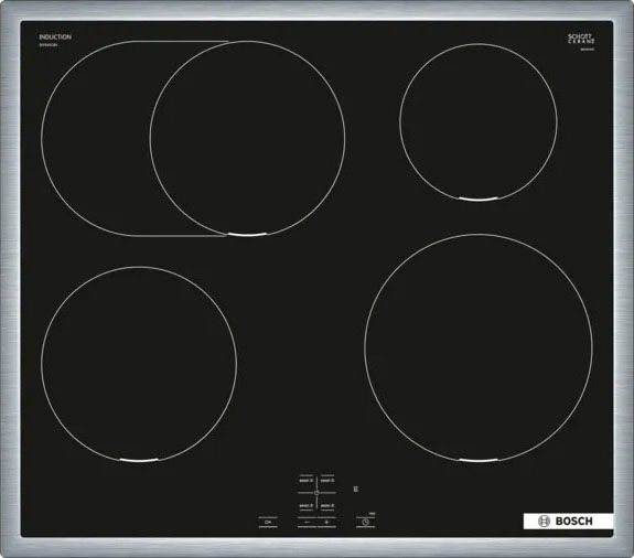 BOSCH Induktions Herd-Set »HEA537BS1«, mit Teleskopauszug nachrüstbar, Hydrolyse