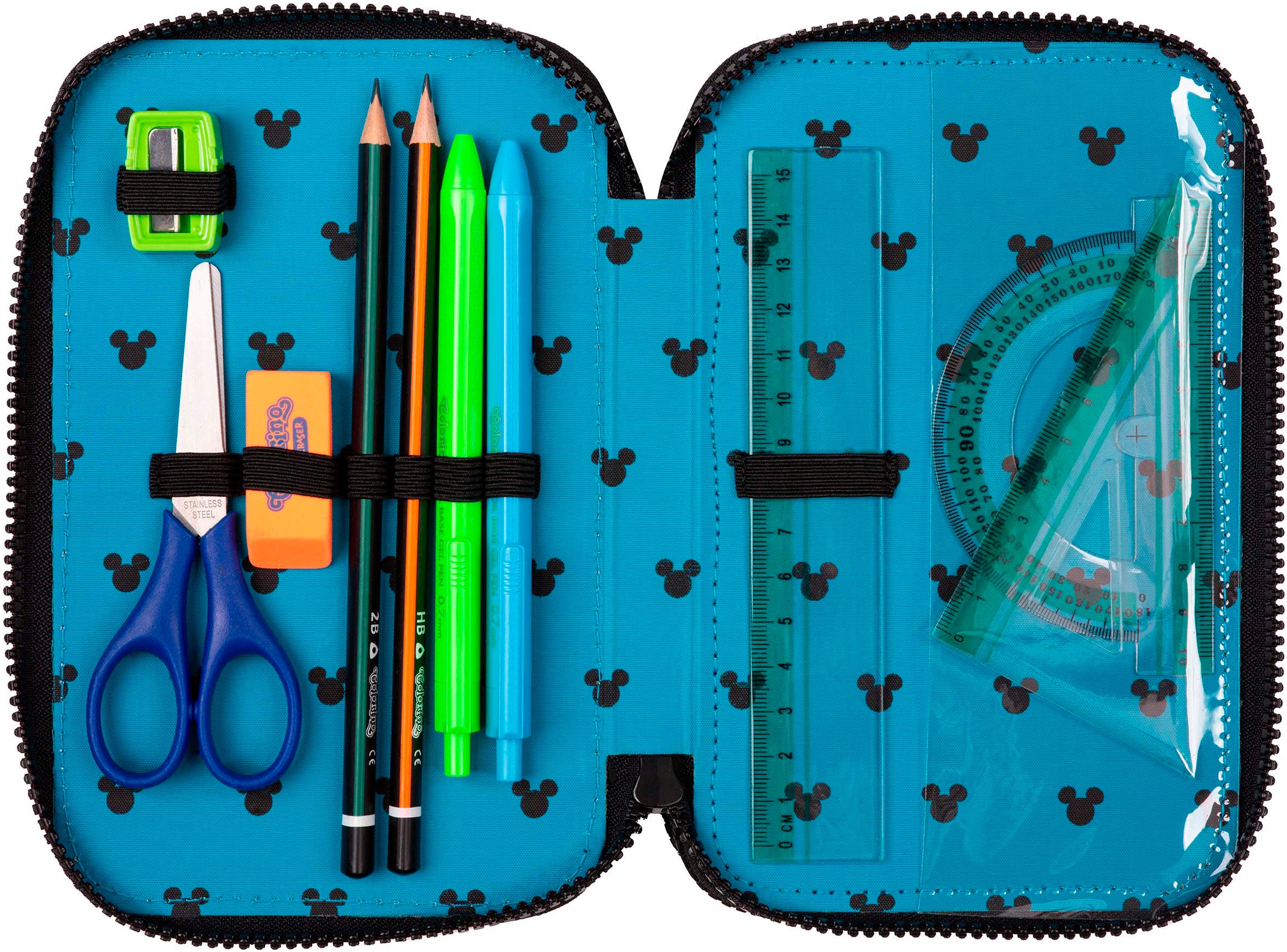 CoolPack Federmäppchen »Etui, Disney, Mickey Mouse«, befüllt